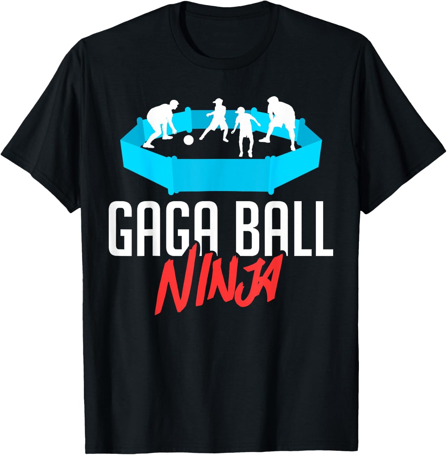 Gaga Ball Pit Kit Dodgeball Game T-Shirt - T-Shirt | Black