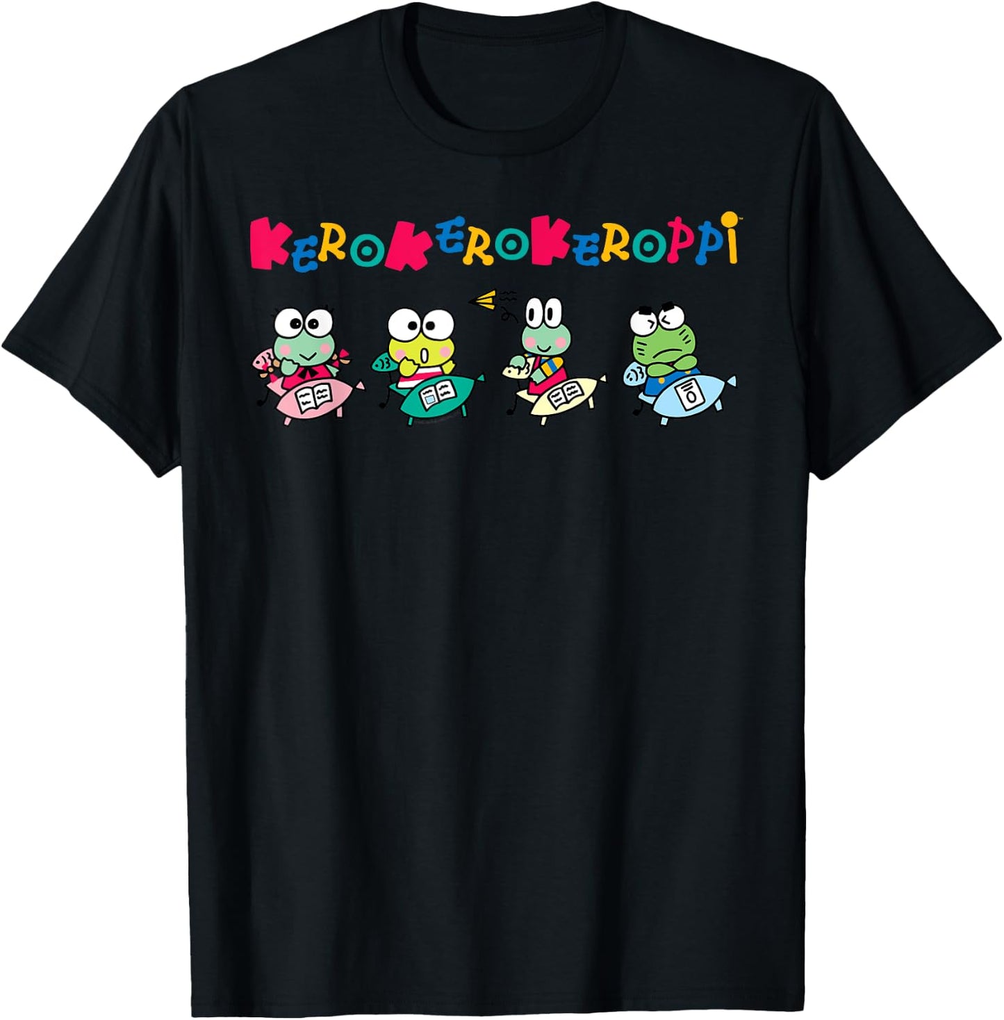 Keroppi School T-Shirt - T-Shirt | Black
