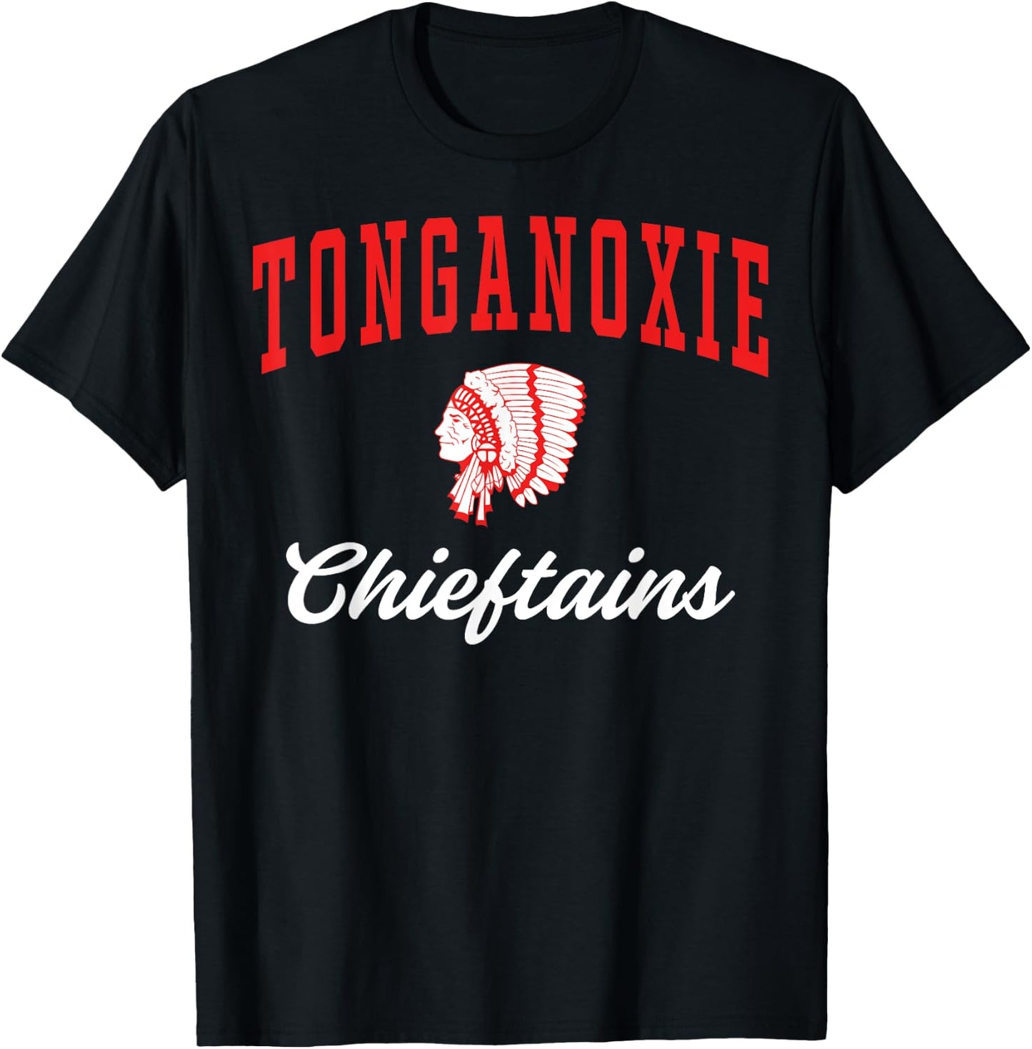 Tonganoxie High School Chieftains C3 T-Shirt - T-Shirt | Black