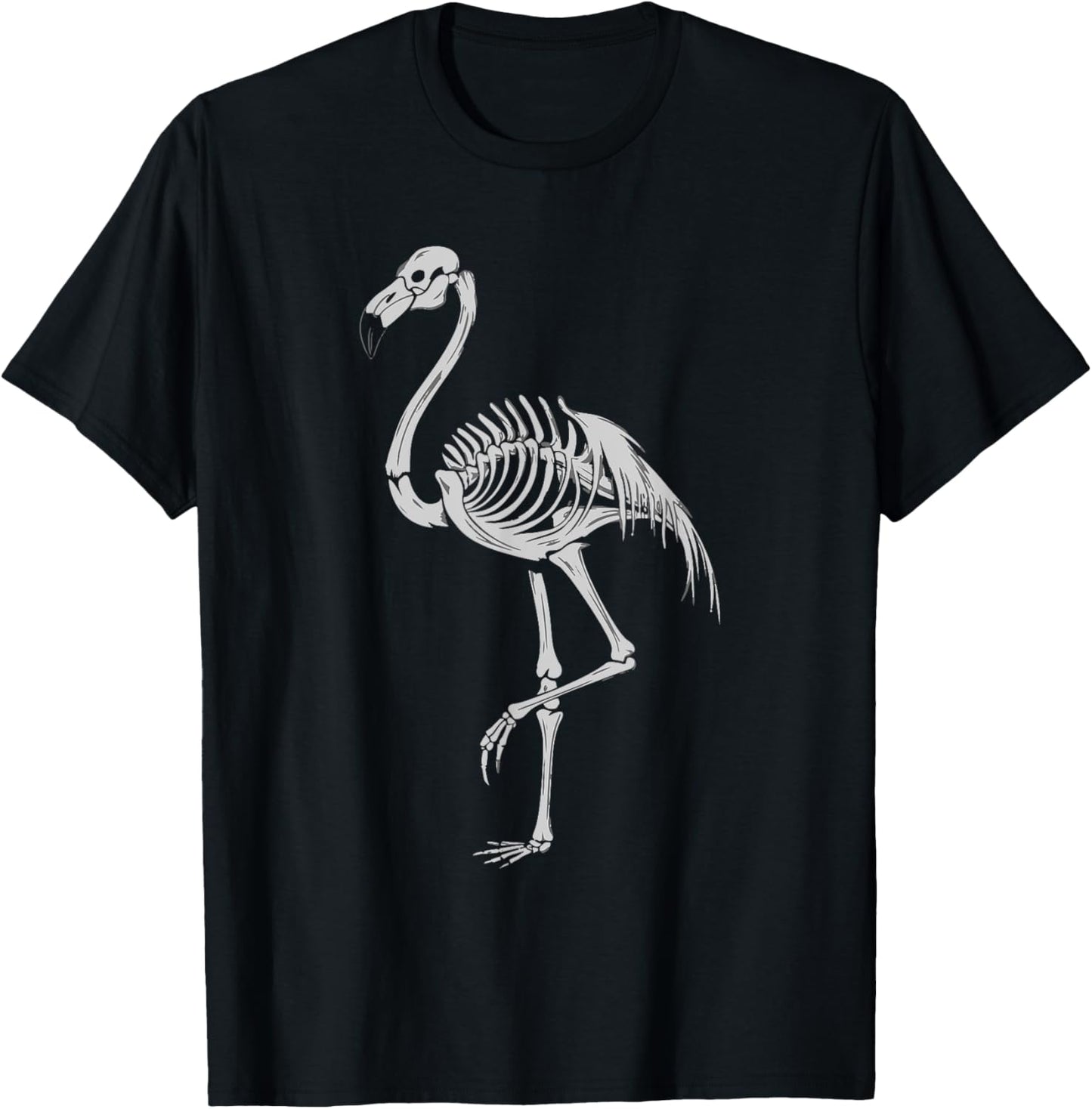 Flamingo Skeleton T-Shirt - T-Shirt | Black