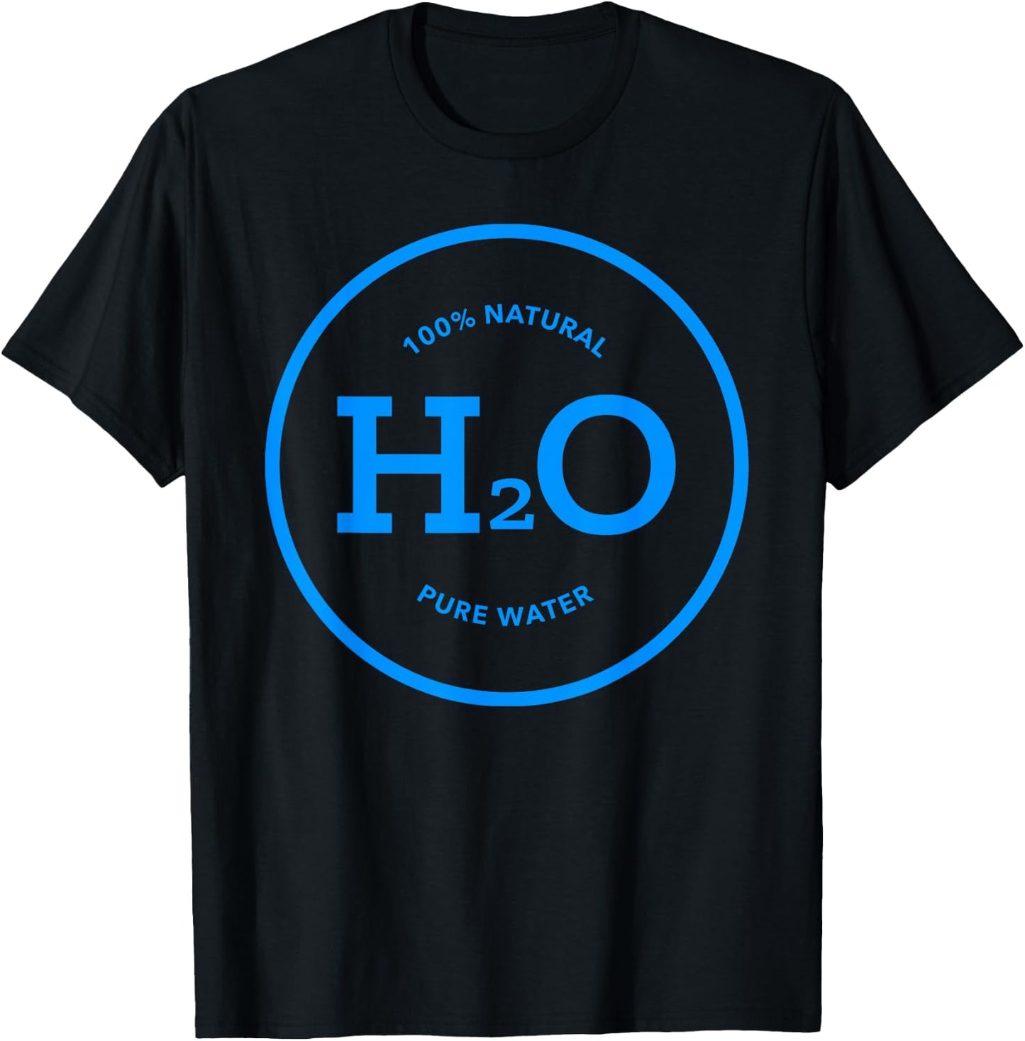 Keep Hydrated - H2O - drink pure water - fitness routine T-Shirt - T-Shirt | Black