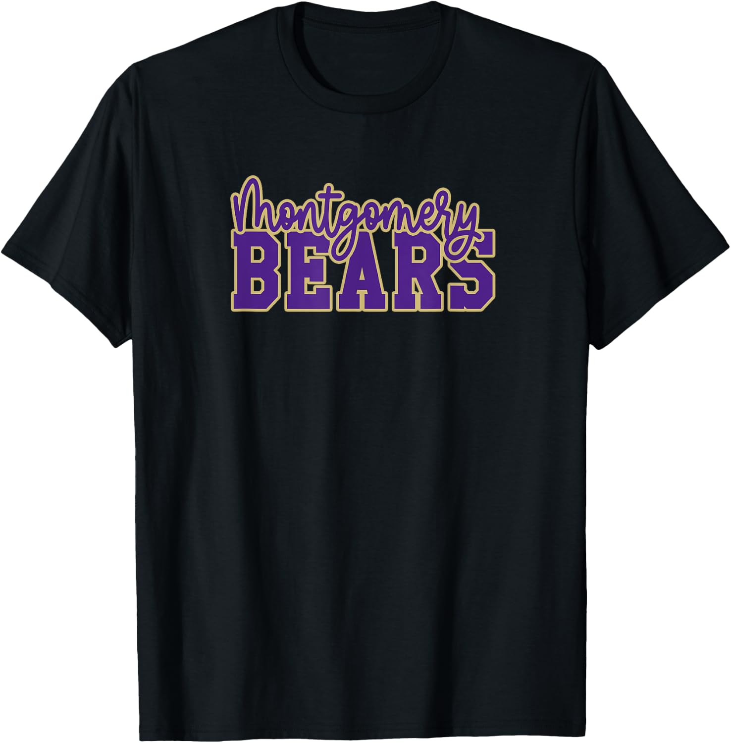 Montgomery High School Bears T-Shirt - T-Shirt | Black