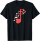 melodious Notes Cross, Jesus Church Music Choir T-Shirt - T-Shirt | Black