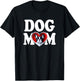 Dog French Bulldog Mom Cute Frenchie Puppy Mother Woman , Black, Female X-Small T-Shirt - T-Shirt | Black