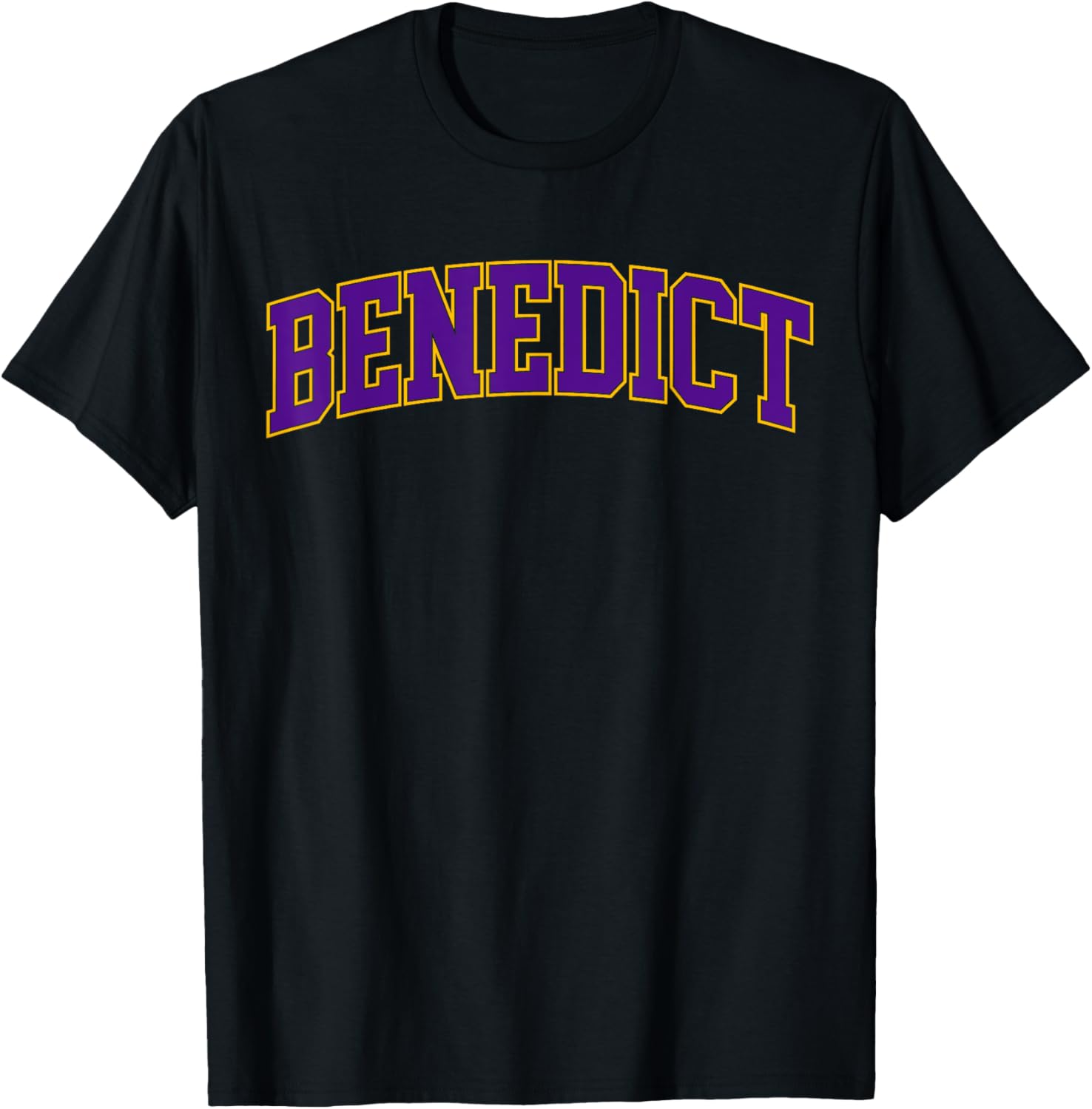 Benedict Vintage College Retro Men Women T-Shirt - T-Shirt | Black