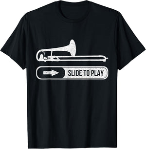 Funny Trombone Trombonist Gift T-Shirt - T-Shirt | Black
