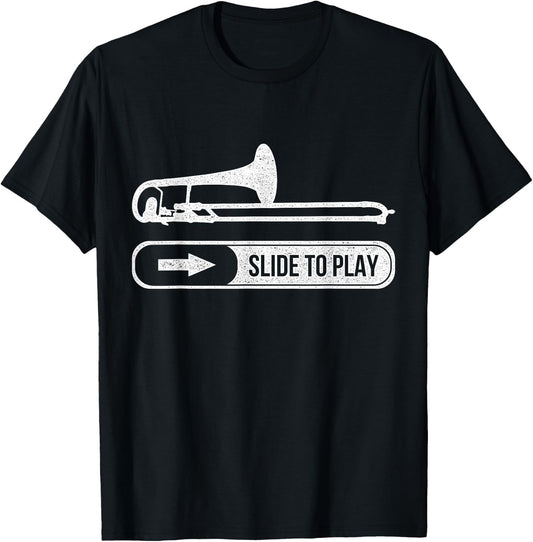 Funny Trombone Trombonist Gift T-Shirt - T-Shirt | Black