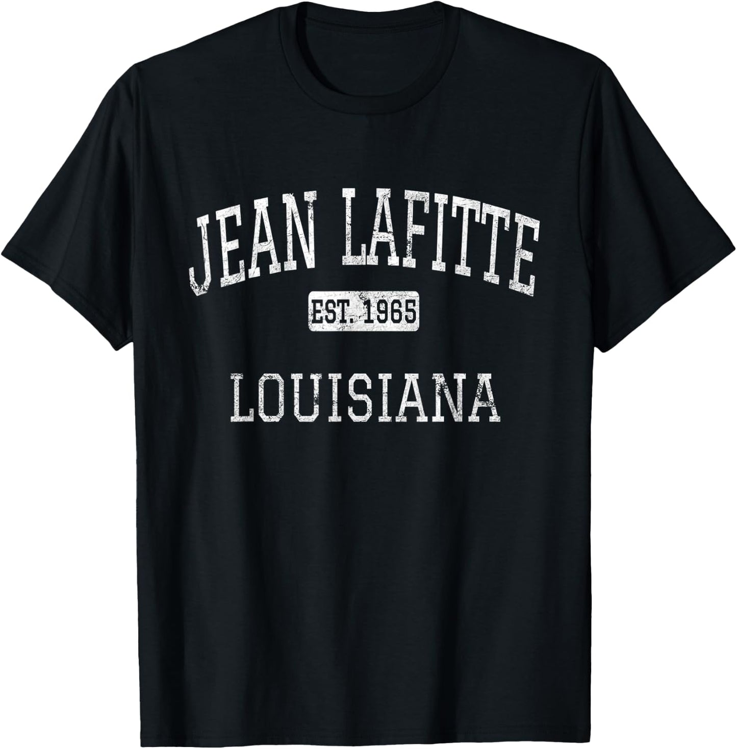 Jean Lafitte Louisiana LA Vintage T-Shirt - T-Shirt | Black