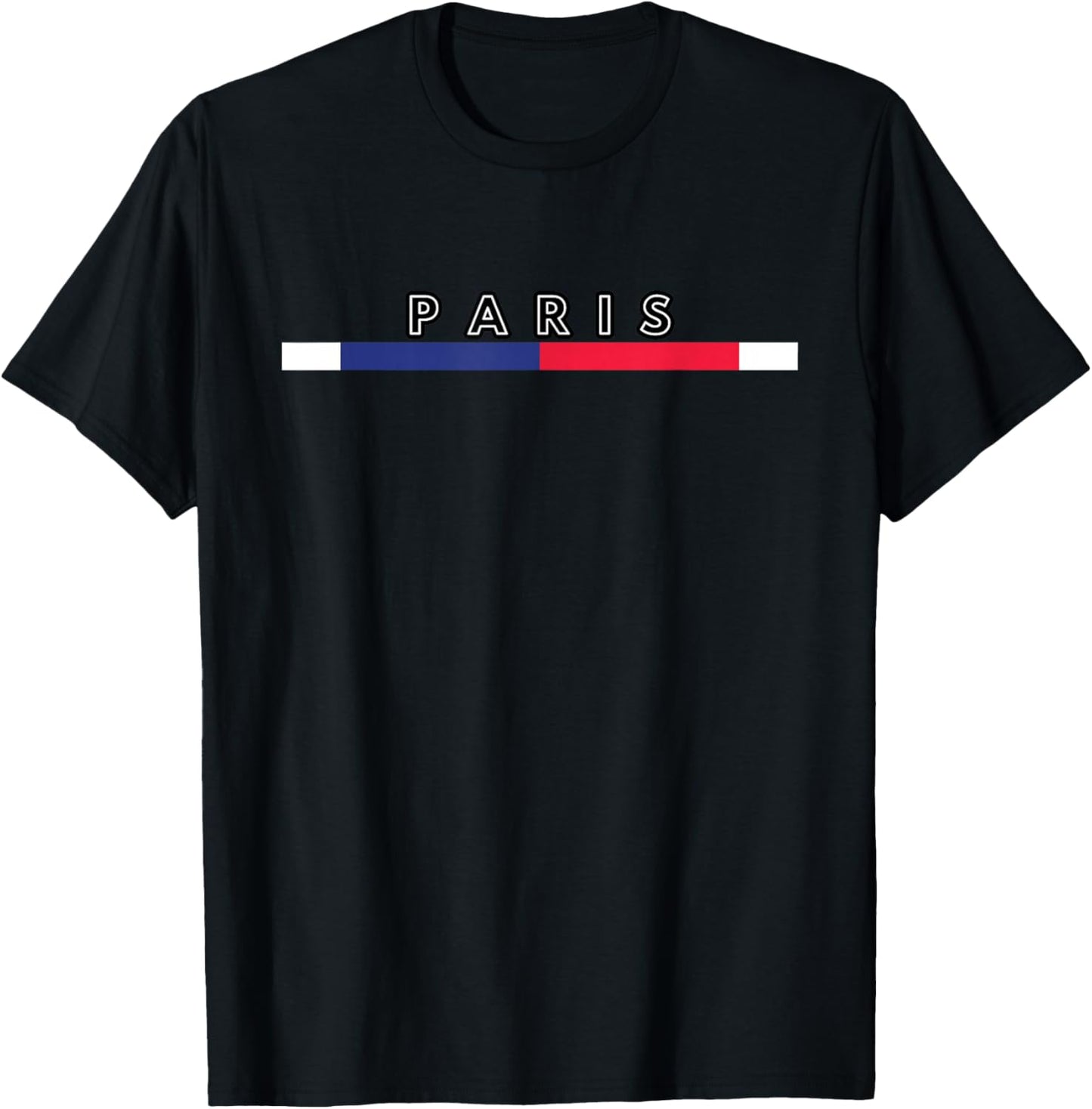 Paris France Flag Souvenirs Events Paris City of Love France T-Shirt - T-Shirt | Black