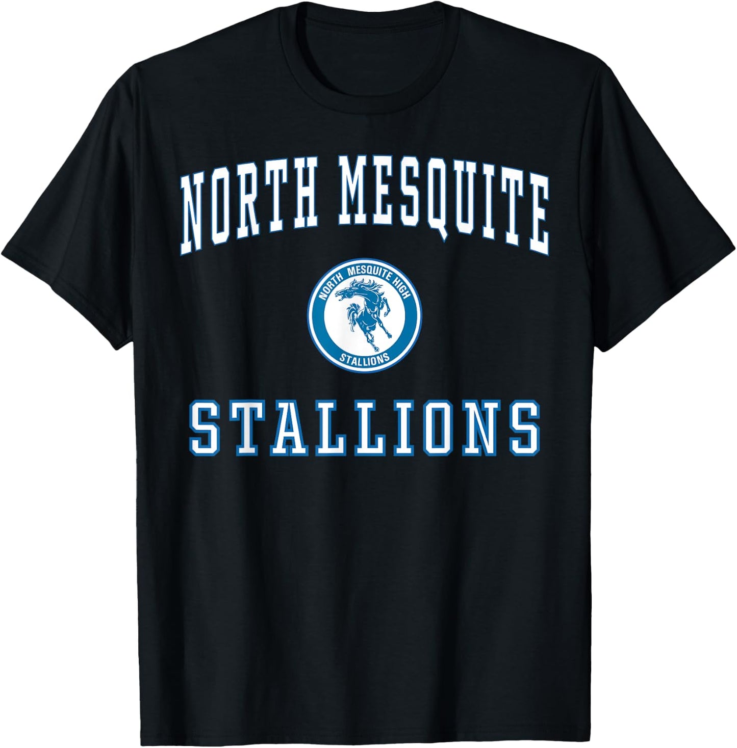 North Mesquite High School Stallions C1 T-Shirt - T-Shirt | Black