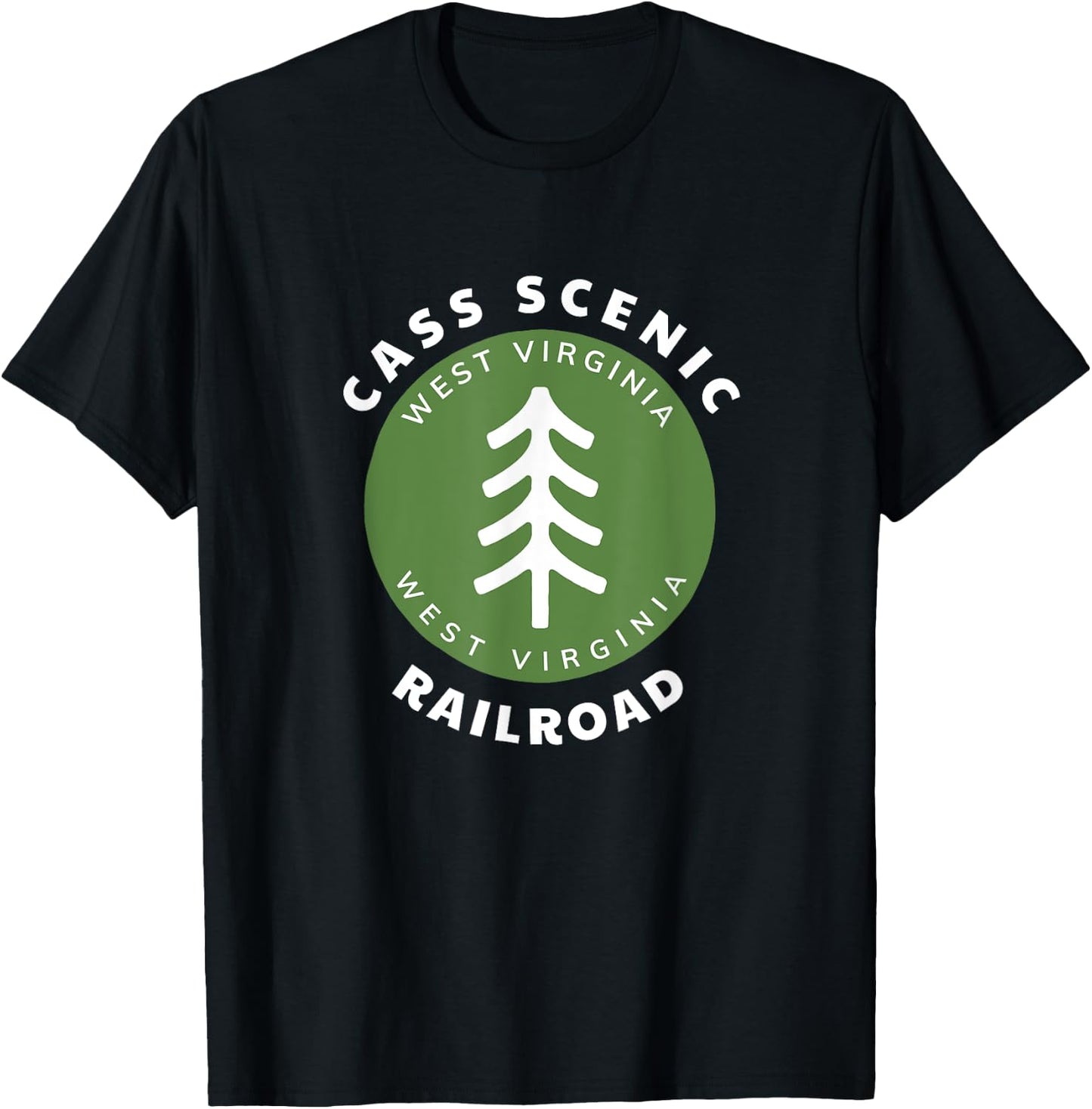 Cass Scenic Railroad State Park West Virginia Souvenir WV T-Shirt - T-Shirt | Black