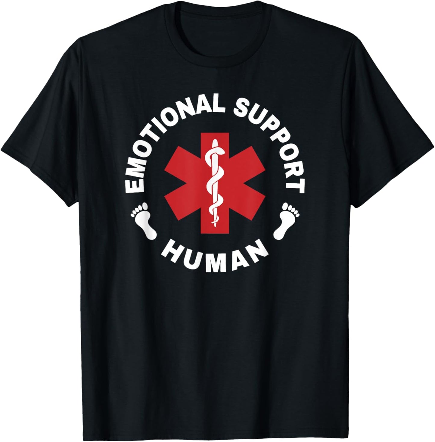 Emotional Support Human T-Shirt - T-Shirt | Black