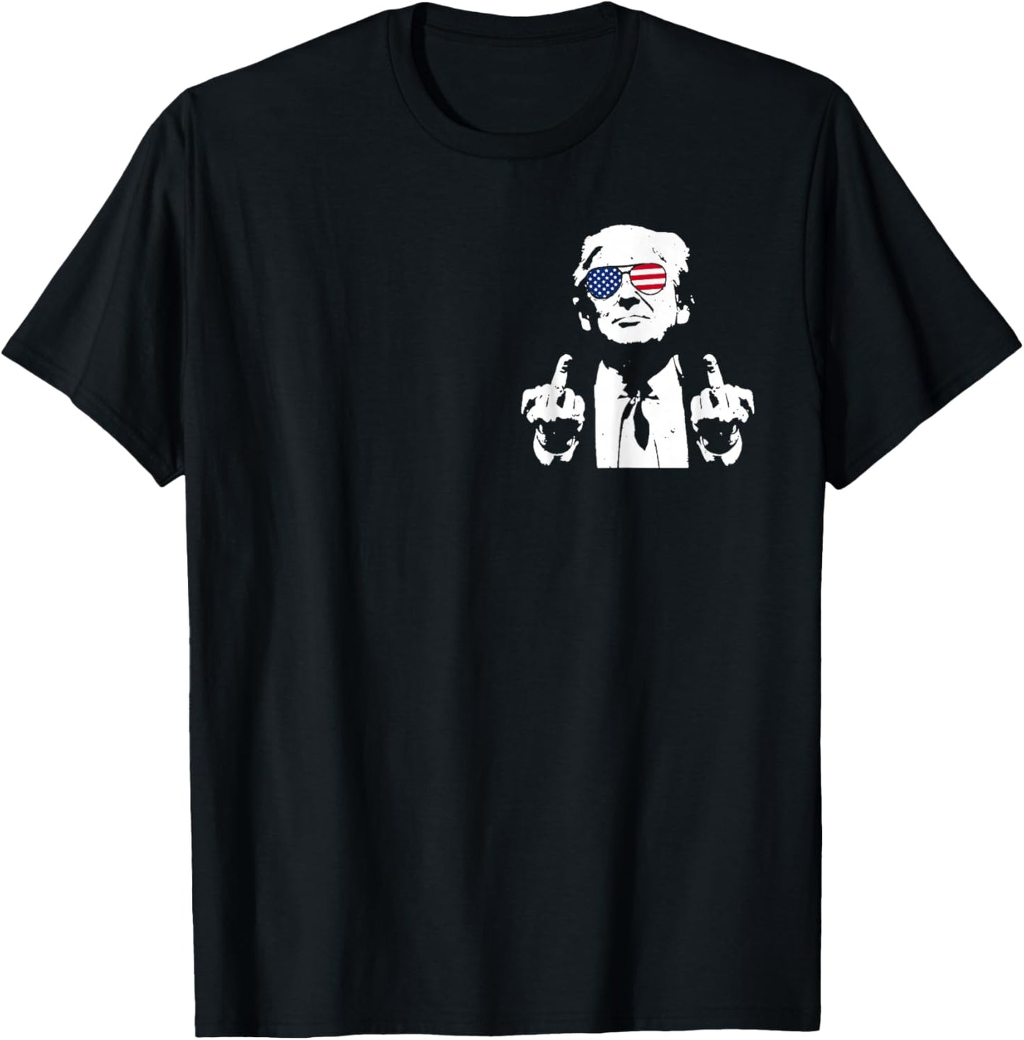 (Front and Back) You Missed Trump 2024 US American Flag T-Shirt - T-Shirt | Black