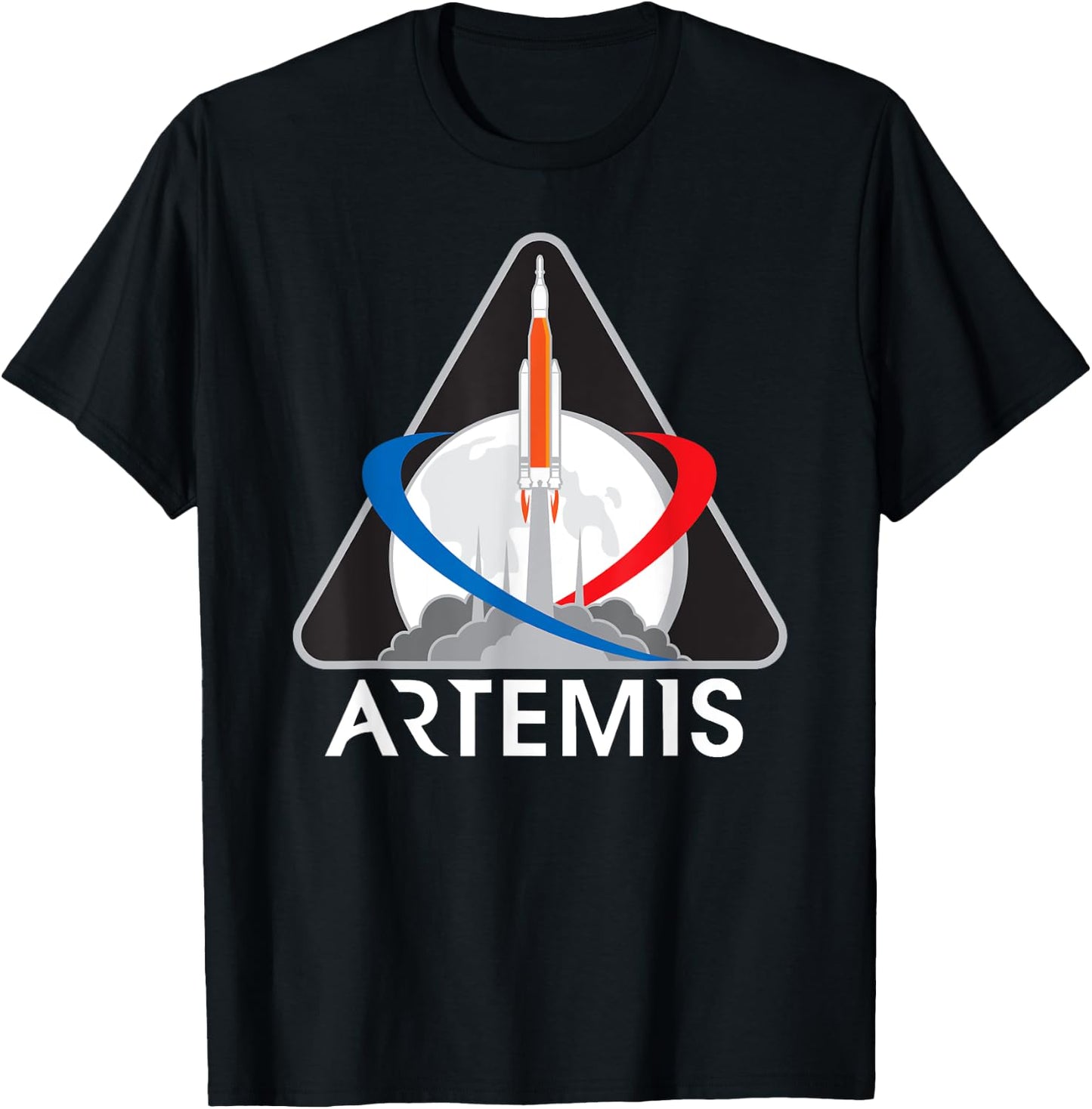 Artemis Mission One Astronaut Patch T-Shirt - T-Shirt | Black