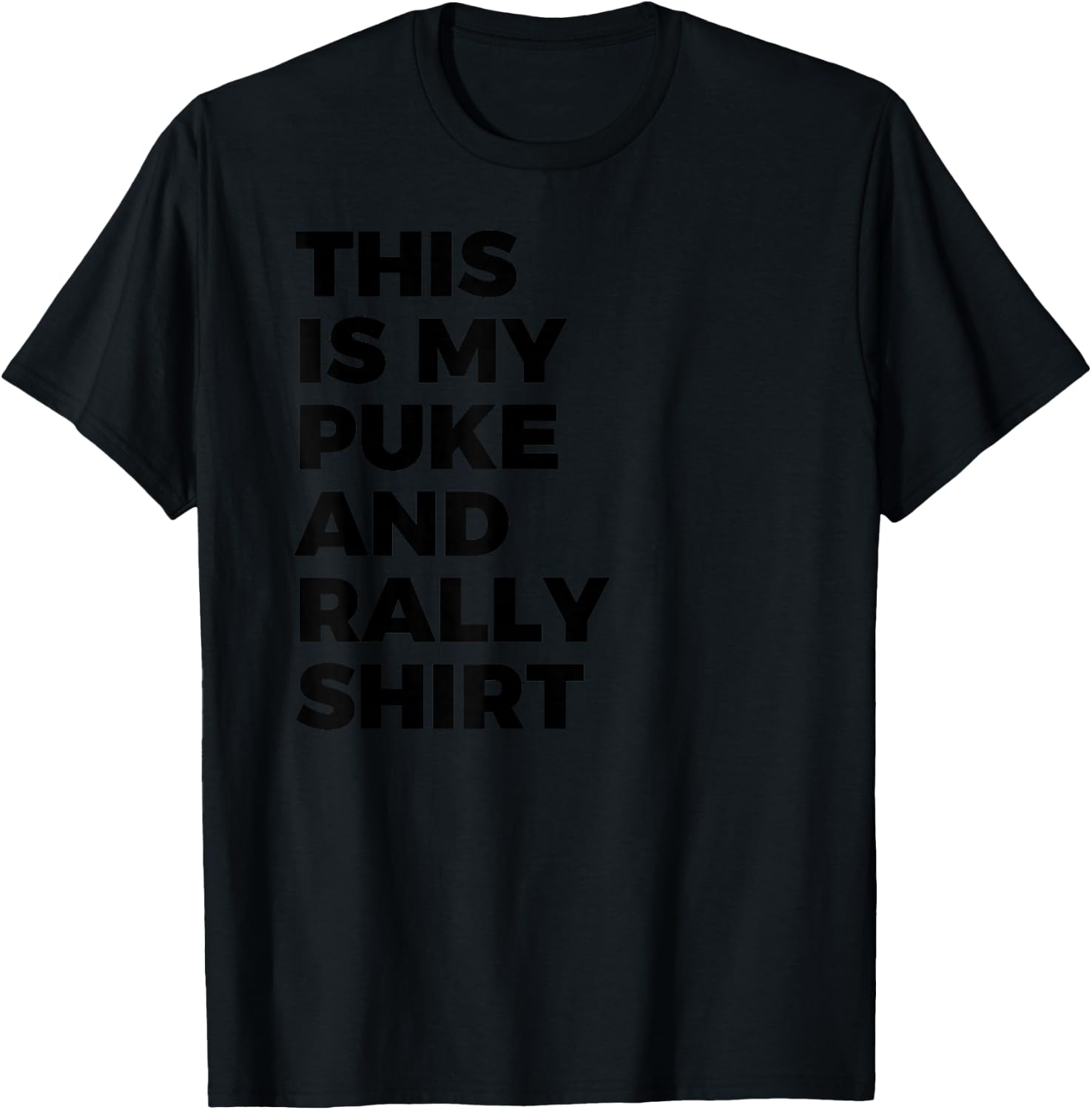 Puke and Rally T-Shirt - T-Shirt | Black