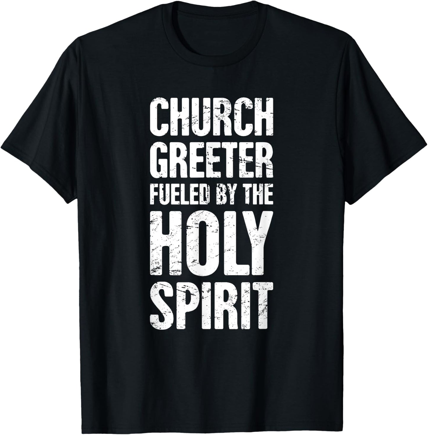 Church Greeter, Christian Church Greeter T-Shirt - T-Shirt | Black