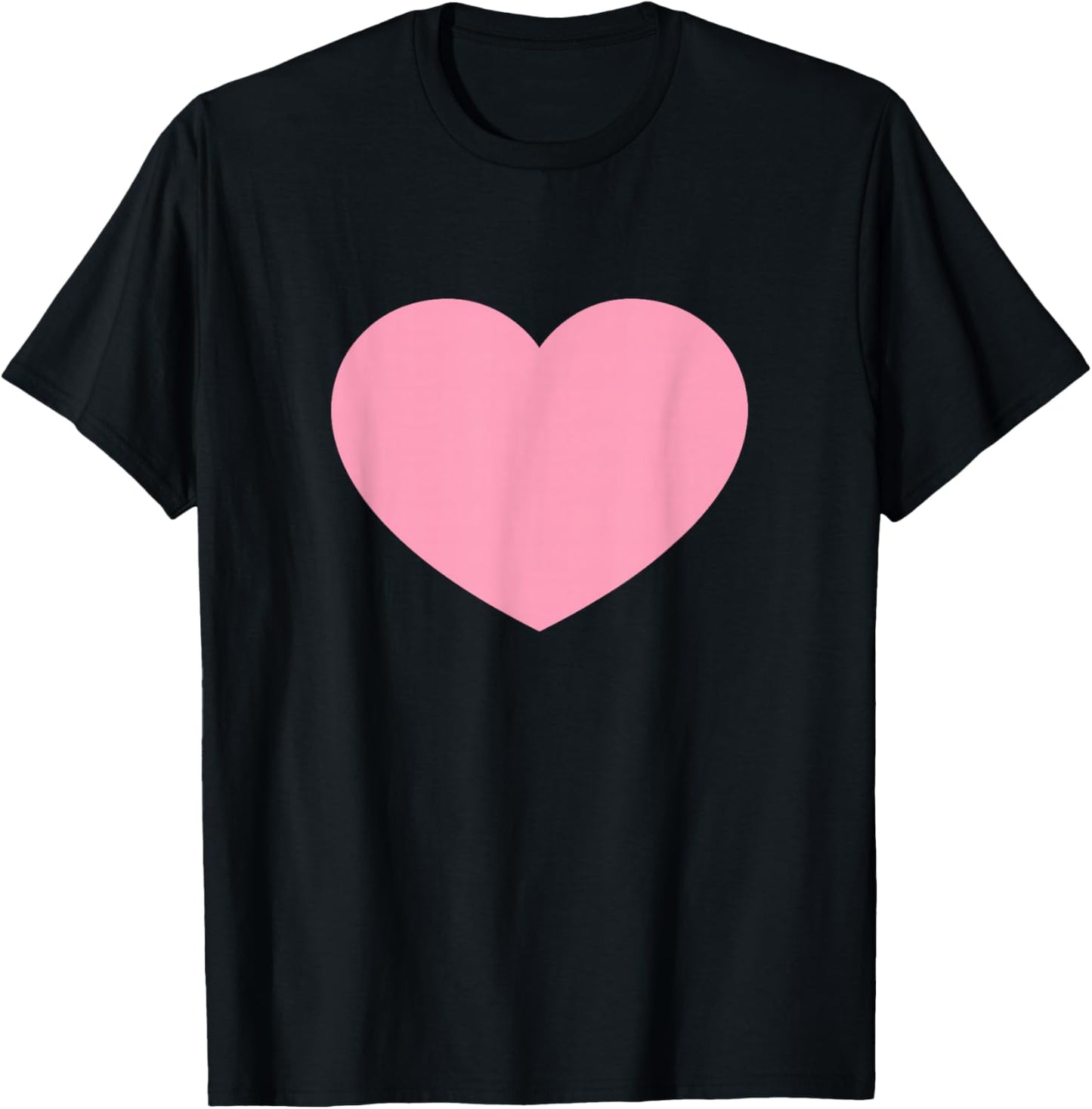 Pink Heart Is The Symbol Of Love For Valentines Day Holiday T-Shirt - T-Shirt | Black