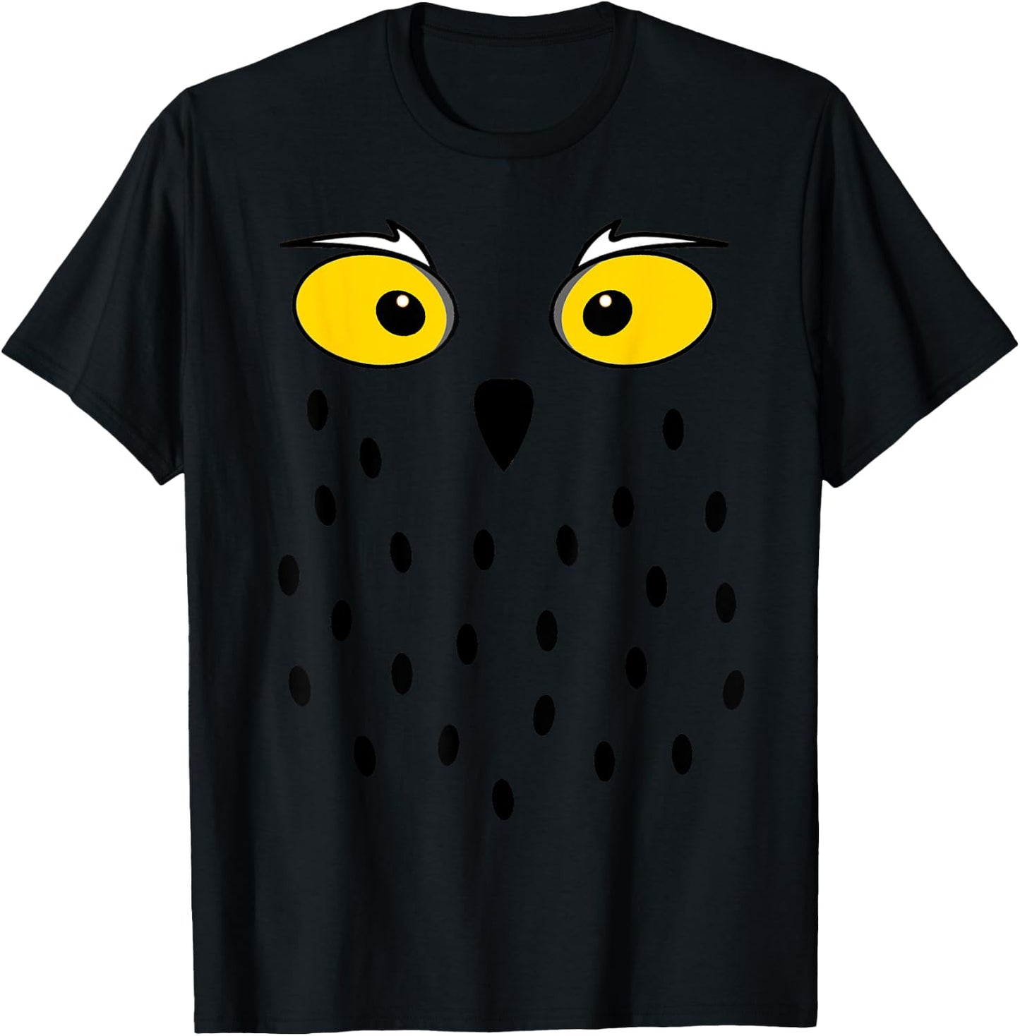 Snowy Owl Funny Cute Animal Bird Halloween Costume Gift T-Shirt - T-Shirt | Black