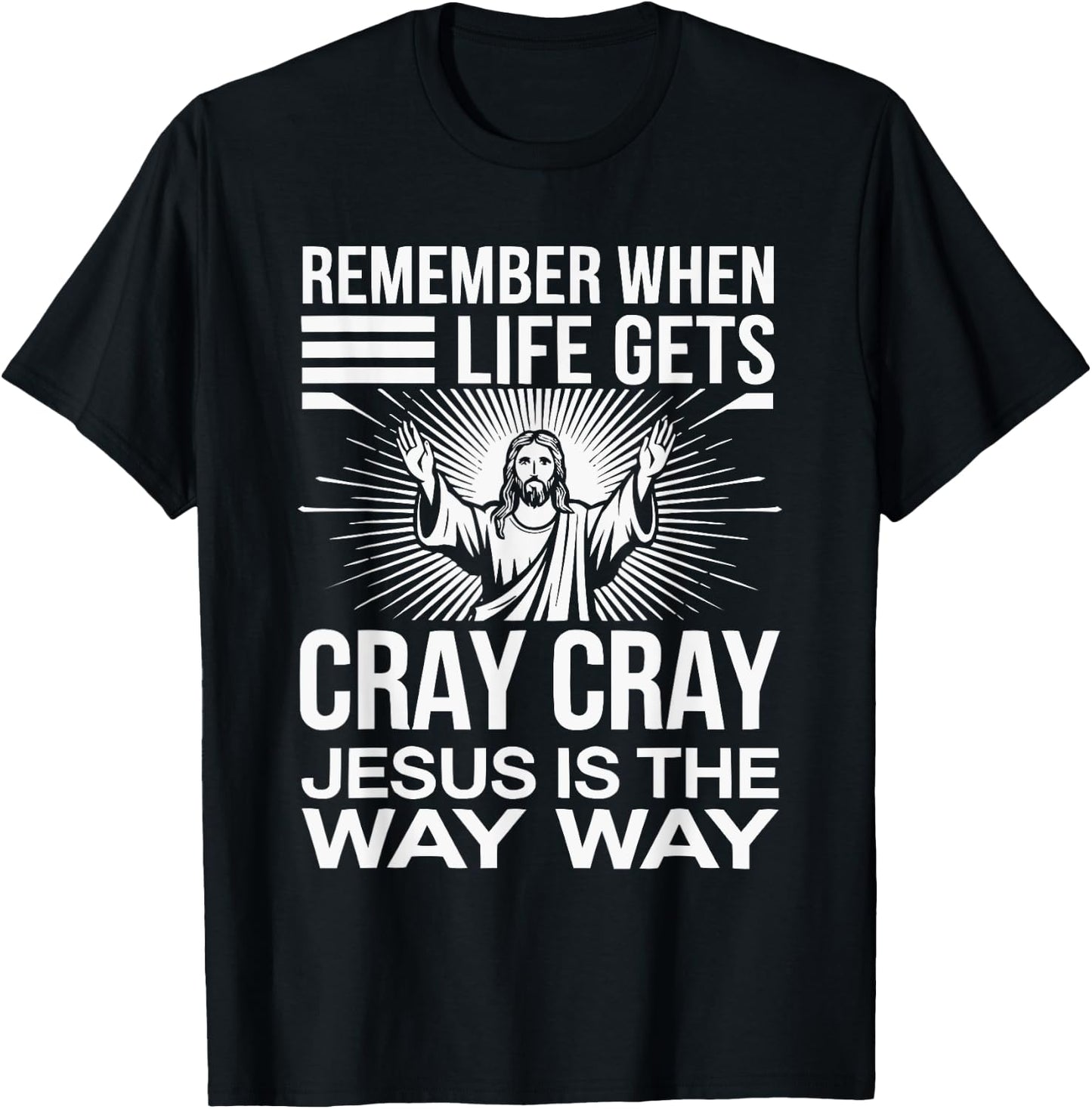 Funny Jesus Christ Religious Christian Believer Christianity T-Shirt - T-Shirt | Black