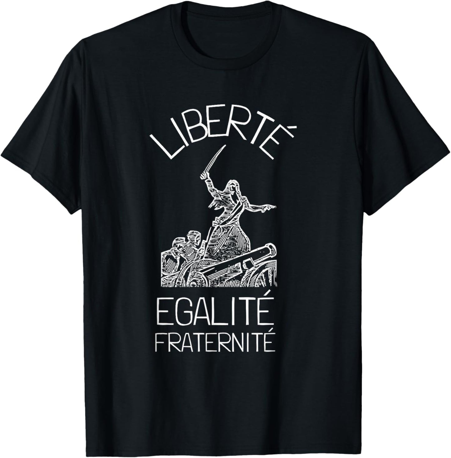 Liberte Egalite Fraternite French Revolution T-Shirt - T-Shirt | Black