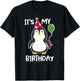 It's My Birthday Penguin Shirt T-Shirt - T-Shirt | Black