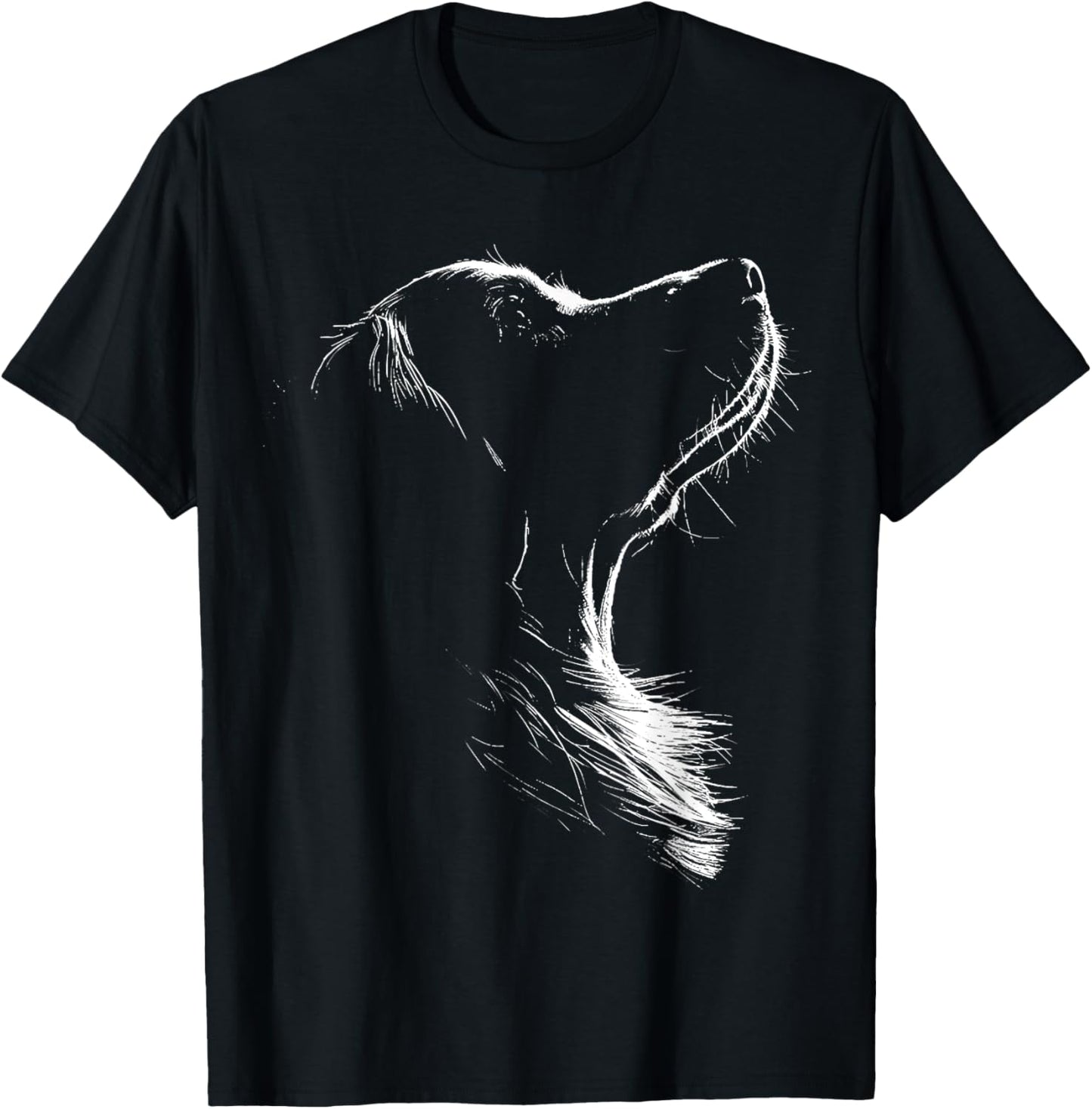 Retro Golden Retrieve T-Shirt - T-Shirt | Black