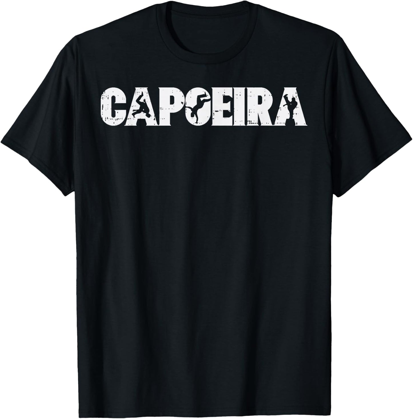 Capoeira Poses Brazilian Martial Arts Dance Men Women Gift T-Shirt - T-Shirt | Black