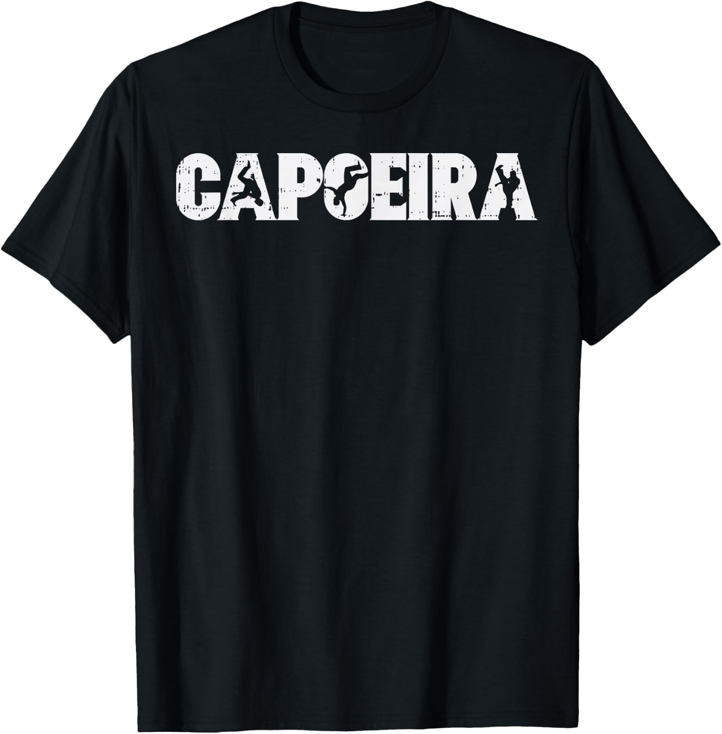 Capoeira Poses Brazilian Martial Arts Dance Men Women Gift T-Shirt - T-Shirt | Black