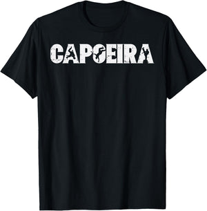 Capoeira Poses Brazilian Martial Arts Dance Men Women Gift T-Shirt - T-Shirt | Black