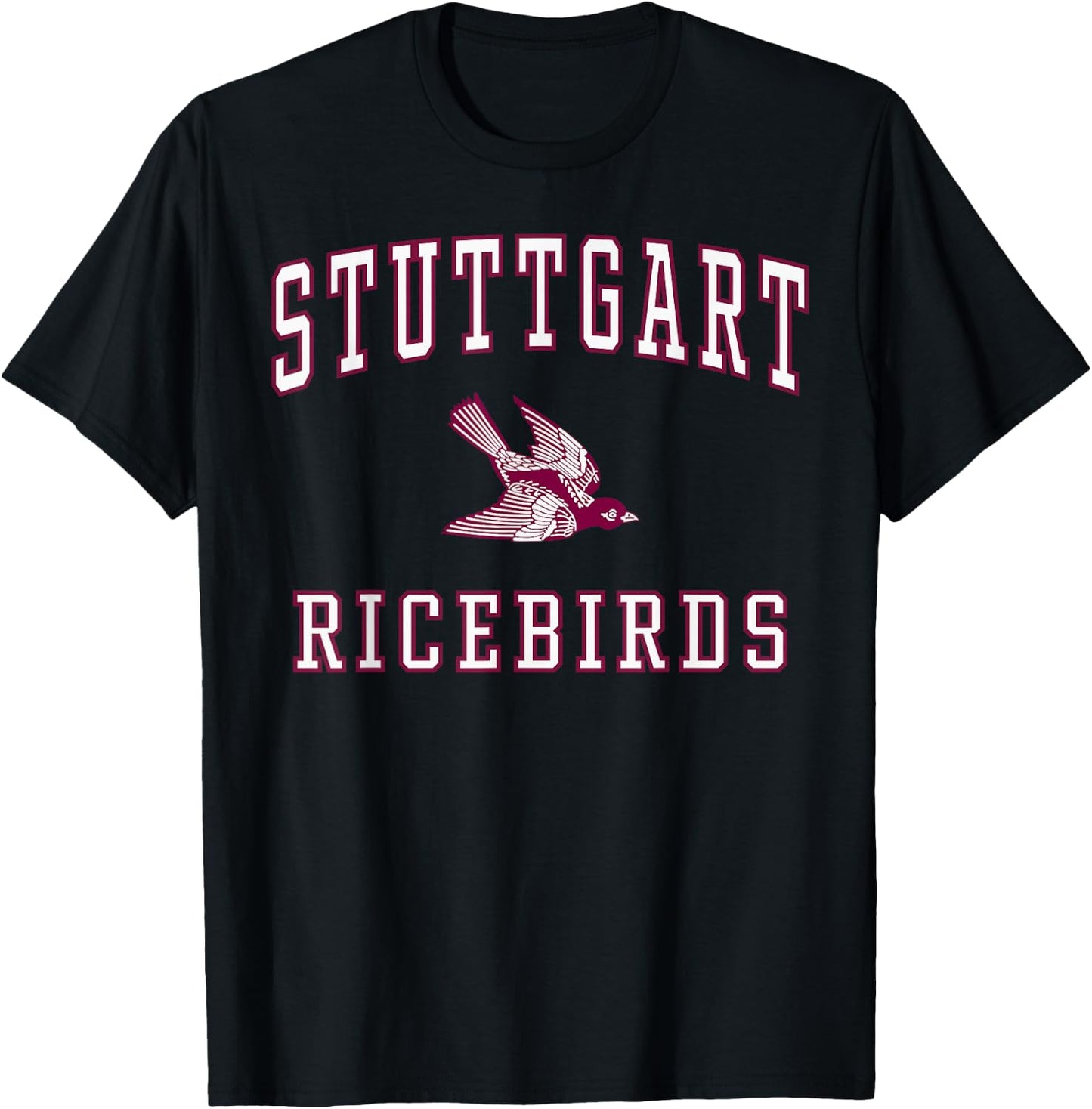 Stuttgart High School Ricebirds C1 T-Shirt - T-Shirt | Black