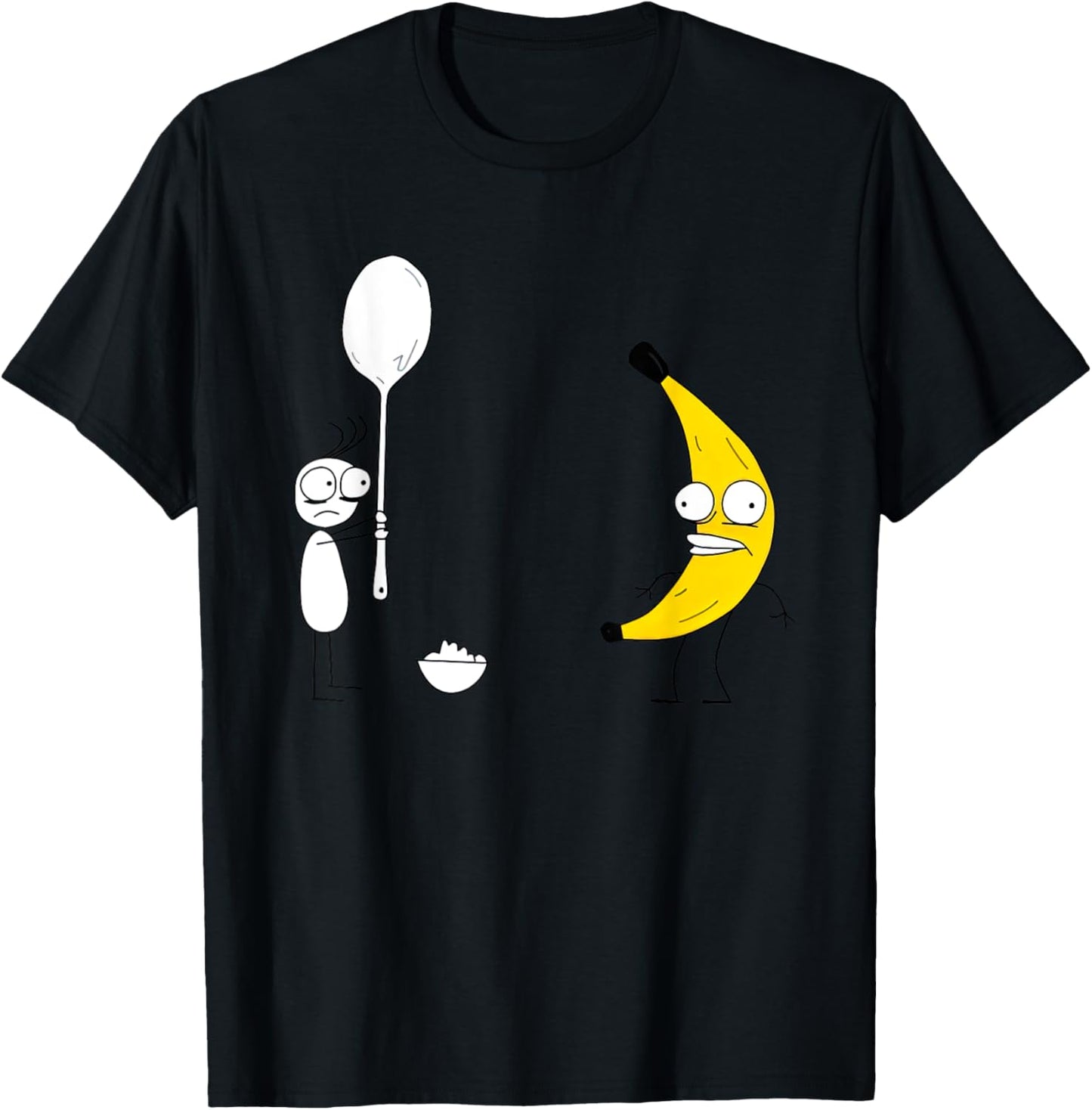 Rejected Spoon Banana Funny Women T-Shirt - T-Shirt | Black