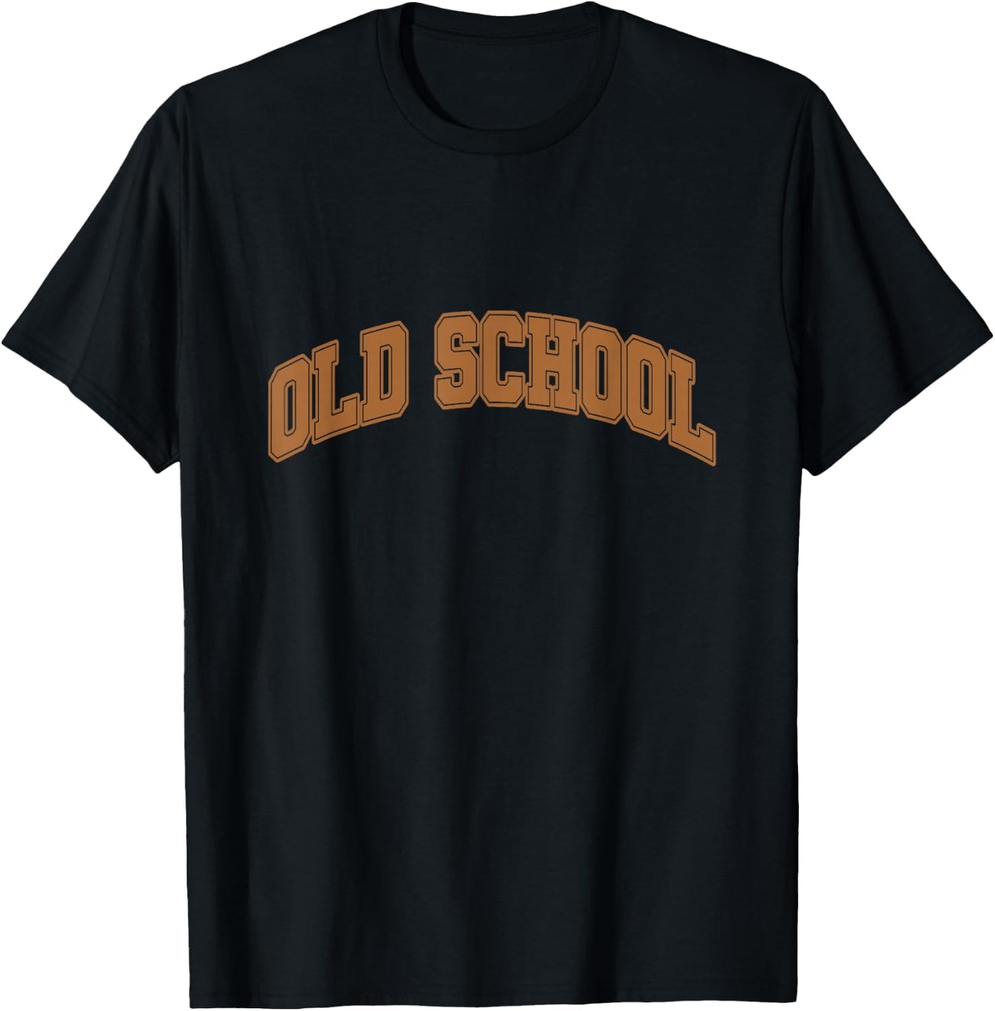 Brown Graphic Old School Brown Graphic T-Shirt - T-Shirt | Black