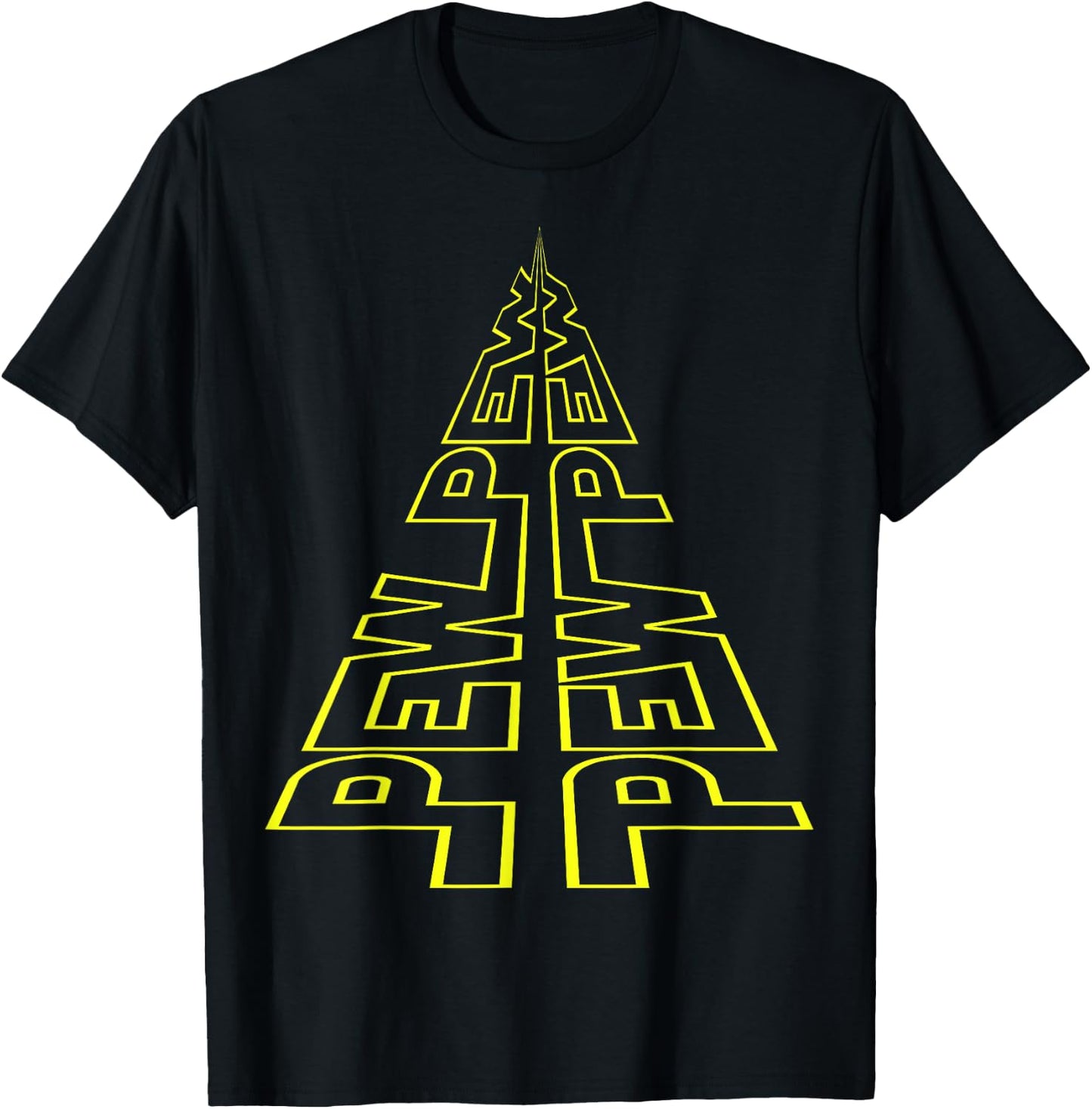 Pew Pew Sci-Fi Gamer Noise , Women, Boys And Girls T-Shirt - T-Shirt | Black