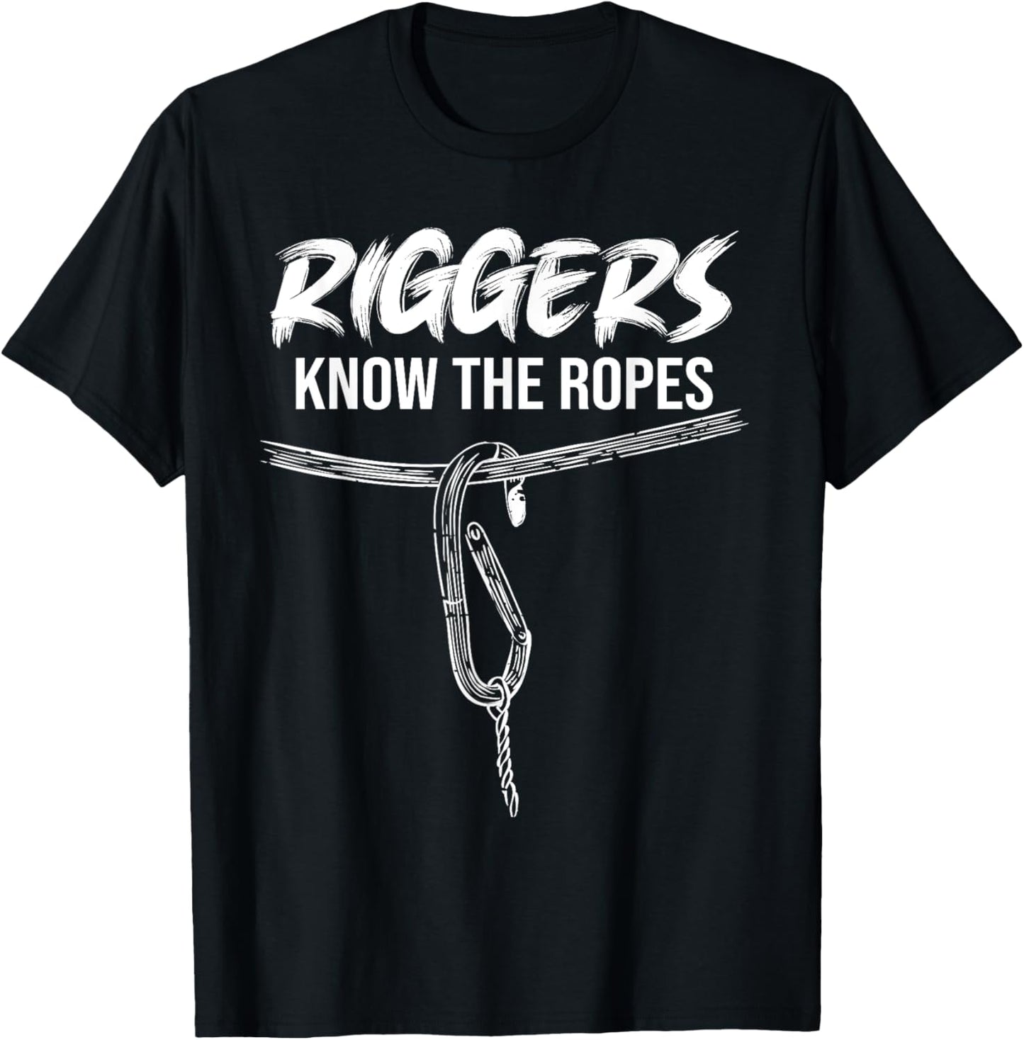 Riggers Know The Ropes Crane Rig Rigging Vintage Style T-Shirt - T-Shirt | Black