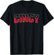 Vintage Cincinnati USA Cincy Chip City Varsity Cincinnati T-Shirt - T-Shirt | Black