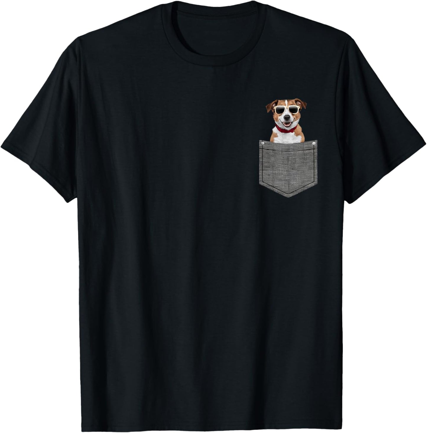 Dog in Pocket T-Shirt - T-Shirt | Black