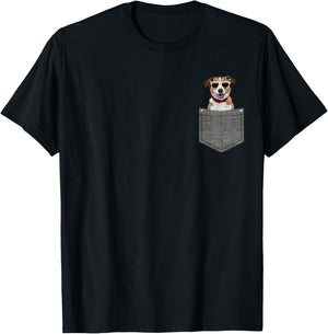 Dog in Pocket T-Shirt - T-Shirt | Black