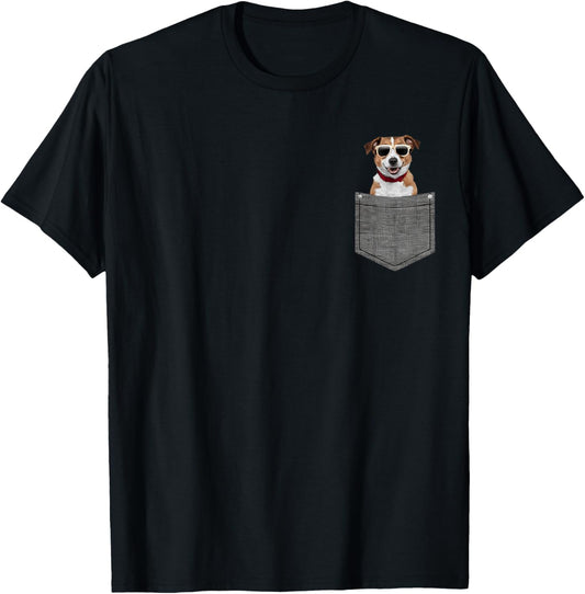 Dog in Pocket T-Shirt - T-Shirt | Black