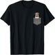 Dog in Pocket T-Shirt - T-Shirt | Black