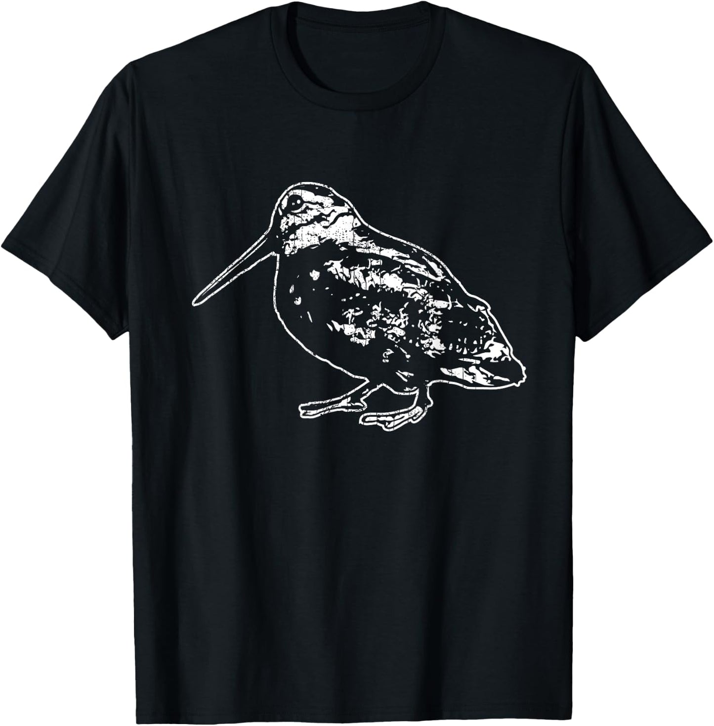 Retro Woodcock Hunter Timberdoodle Bogsucker Hokumpoke Gifts T-Shirt - T-Shirt | Black