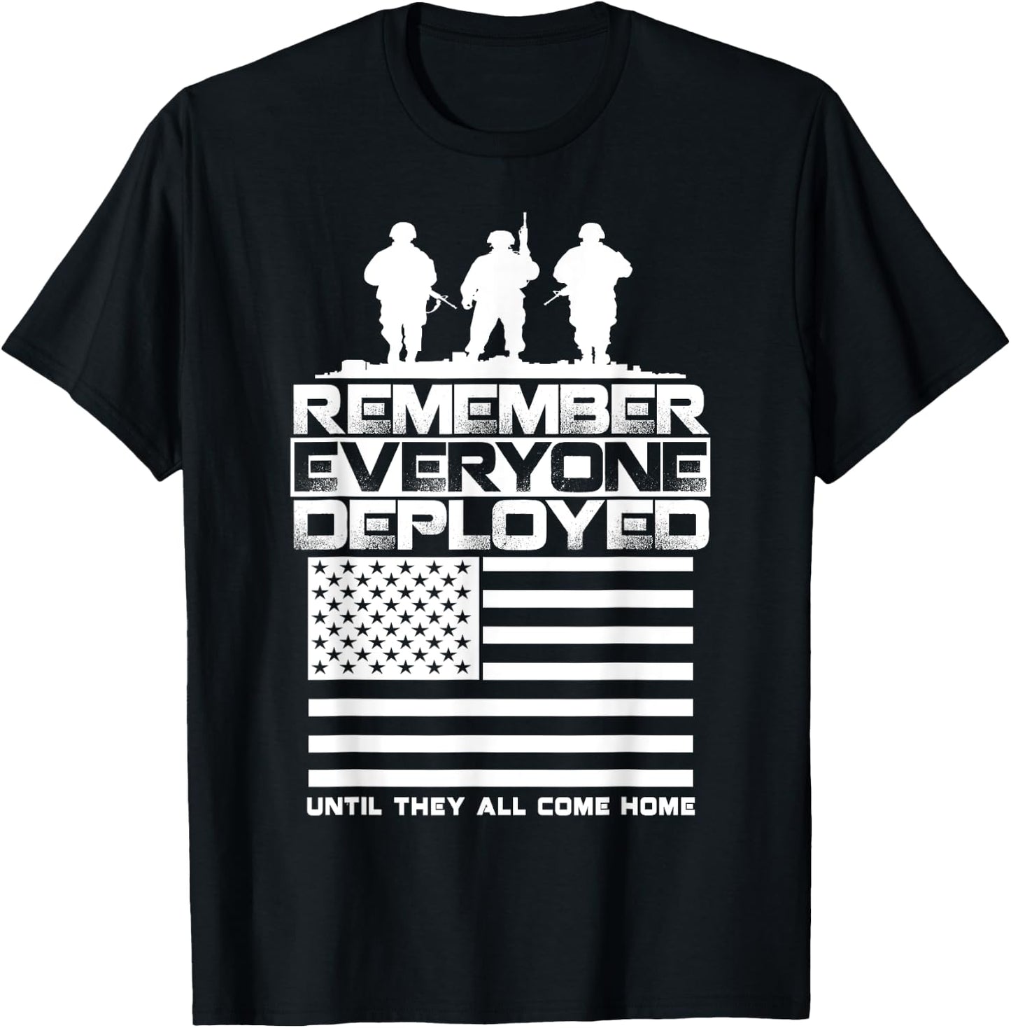 Remember Everyone Deployed R.E.D. Red Friday Military T-Shirt - T-Shirt | Black