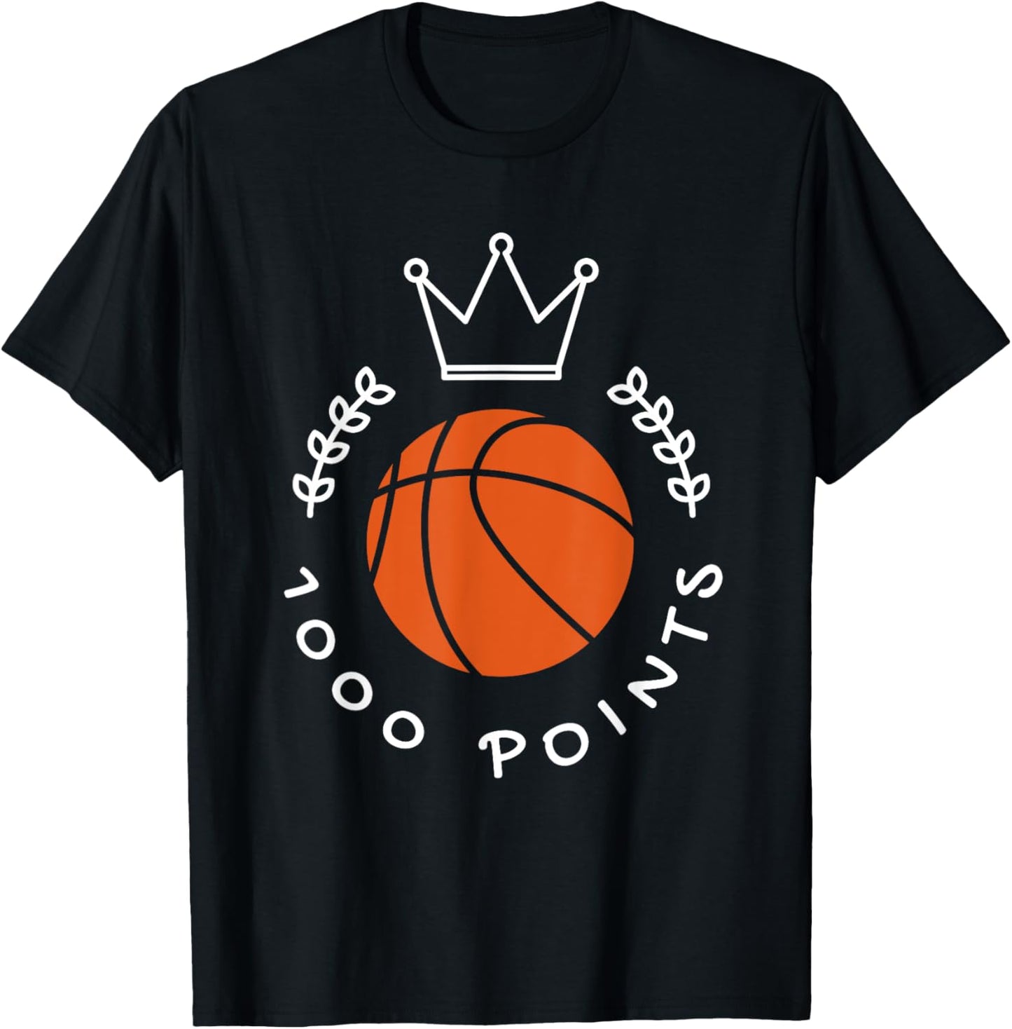 1000 Points Basketball Scorer High School Basketball Player T-Shirt - T-Shirt | Black