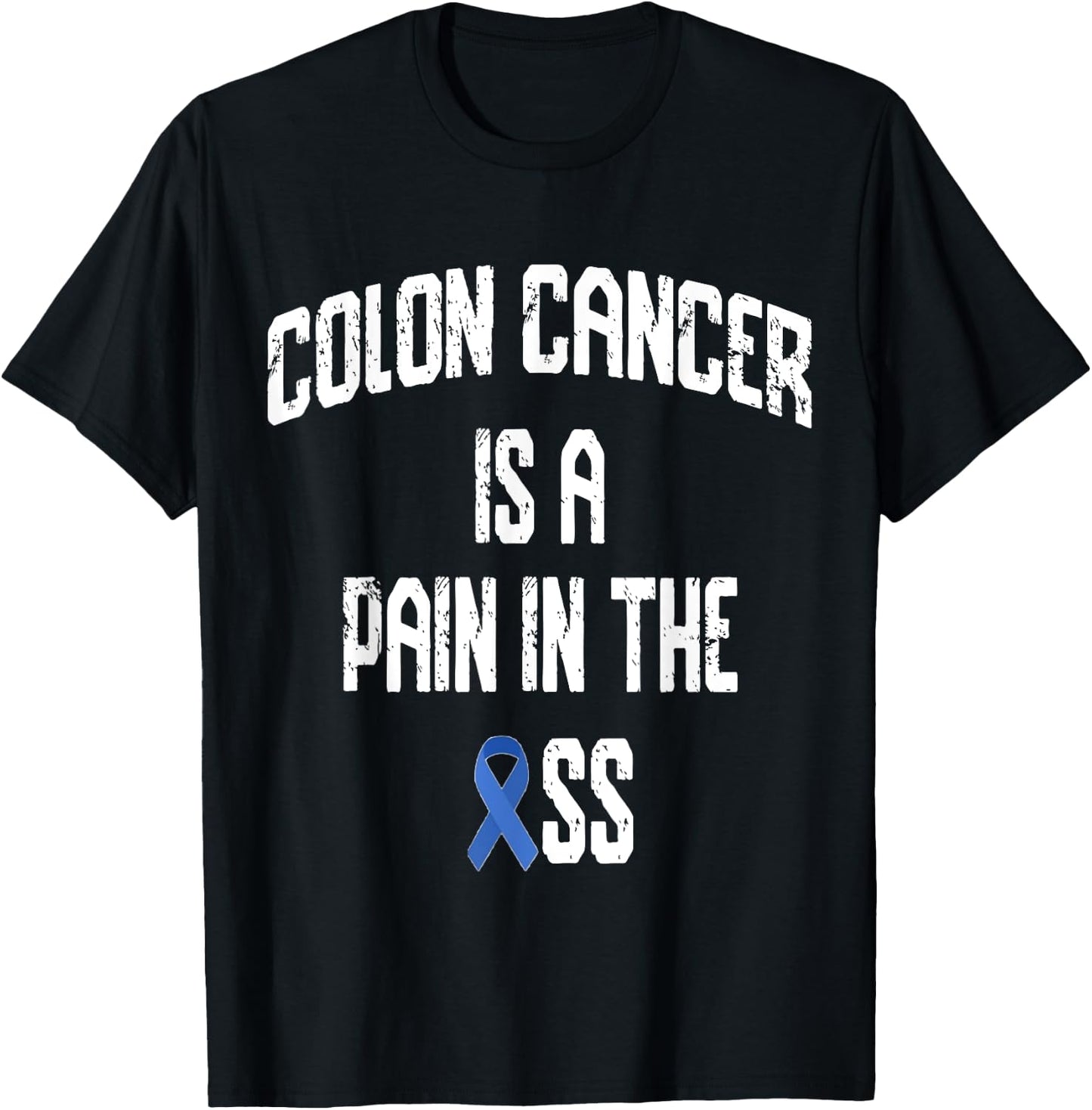 Colorectal Cancer Awareness Colon Cancer Awareness Funny - Black, -Adults, Short Sleeve, 3X-Large, Classic Fit, Cotton 60% Polyester 40% T-Shirt - T-Shirt | Black