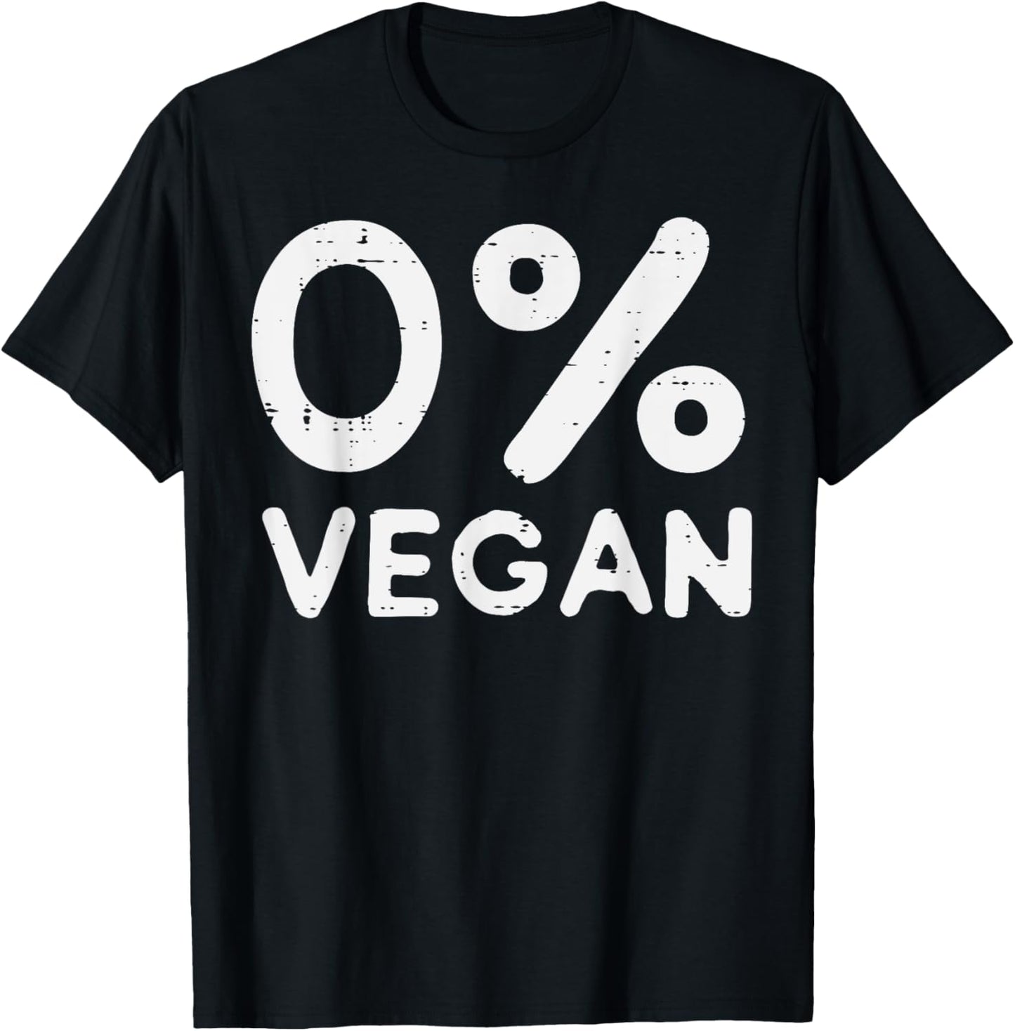 0 Percent Vegan Bbq Barbecue Carnivore Meat Eater Men Women T-Shirt - T-Shirt | Black