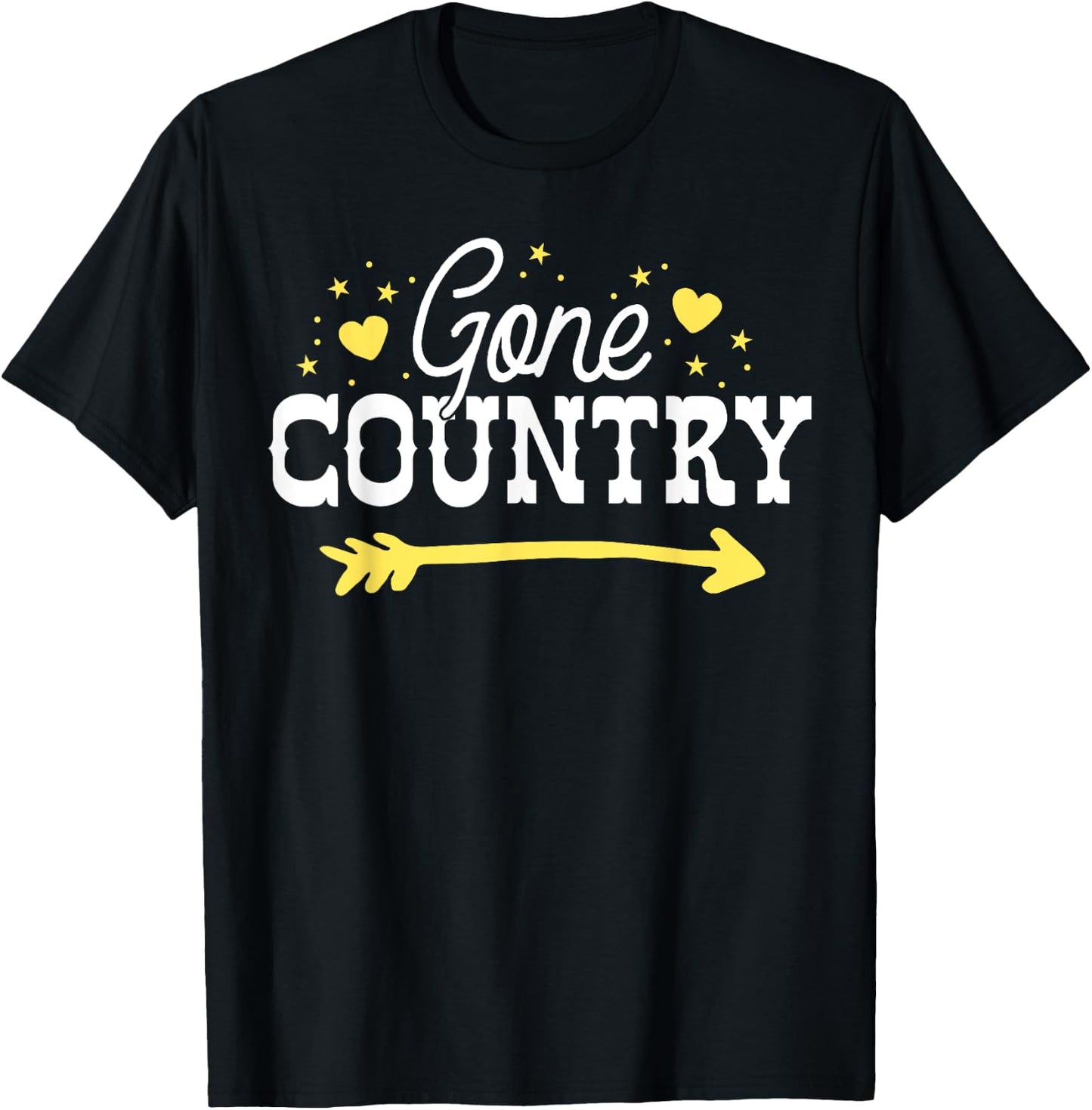 Gone Country South Texas Music Festival Women Cowgirl Gift T-Shirt - T-Shirt | Black