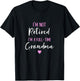 Fancy Grandma Mothers Day Birthday Christmas Gifts I'm Not Retired I'm A Full-Time Grandma Women's Modern Black Letter Print Short Sleeve S, M, L, XL, 2XL, 3XL, 4XL, 5XL T-Shirt - T-Shirt | Black
