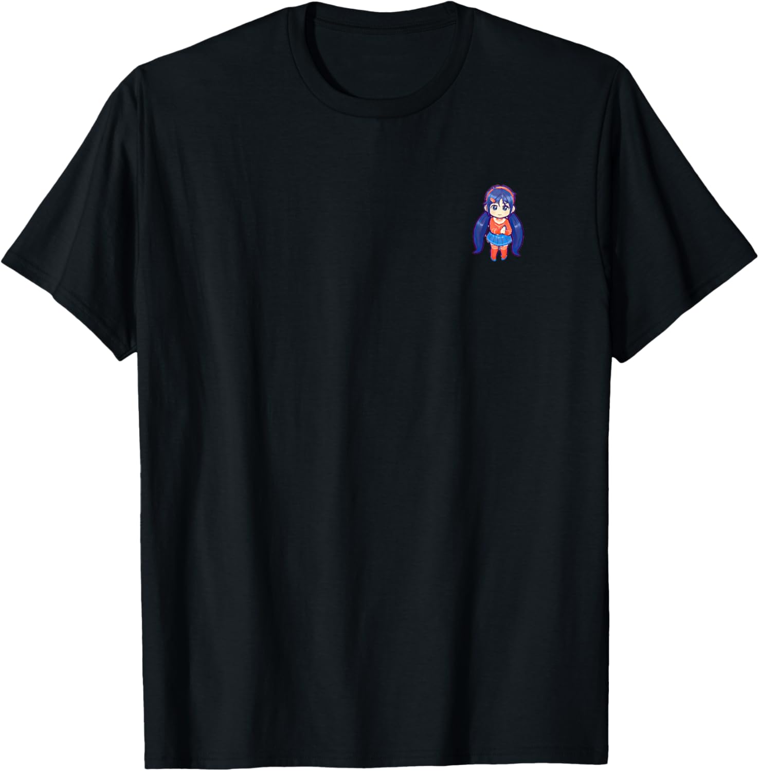 "Mita from Miside: Playful Charm" T-Shirt - T-Shirt | Black