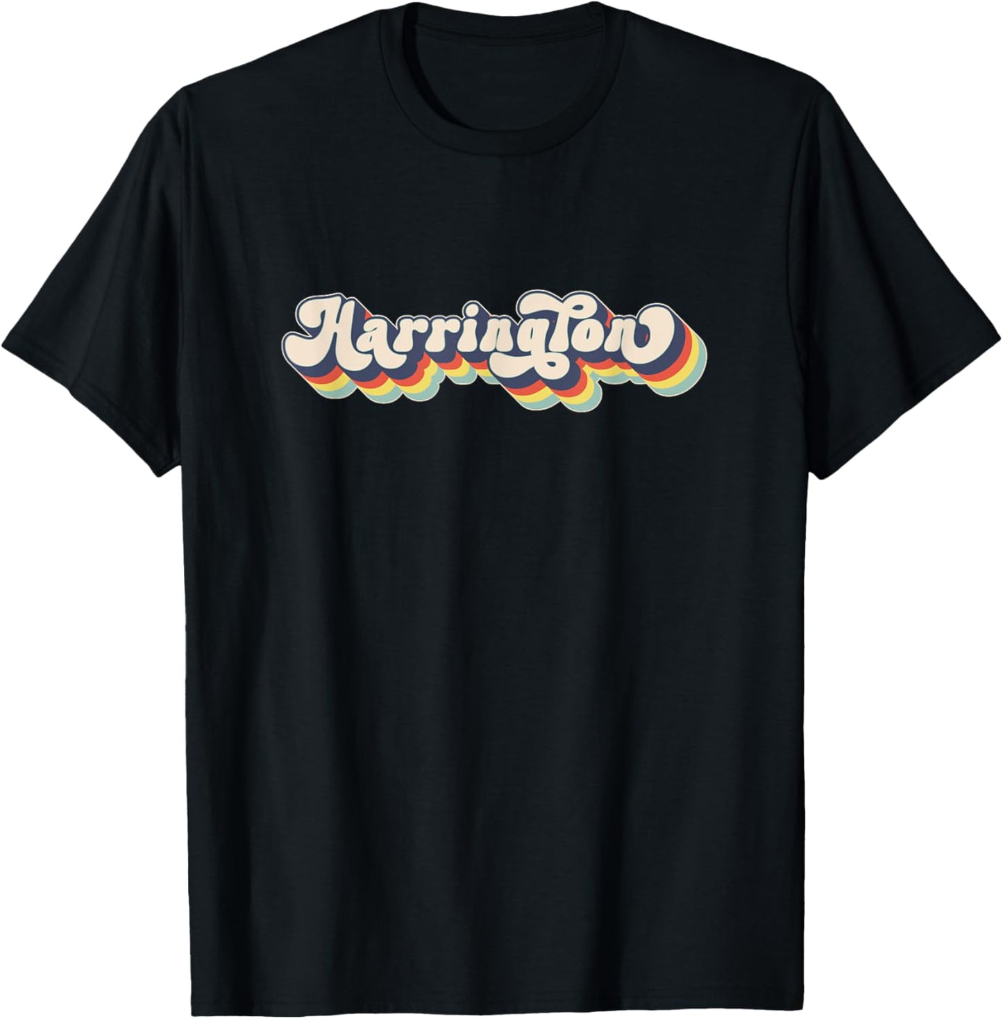 HARRINGTON Family Name Personalized Surname HARRINGTON T-Shirt - T-Shirt | Black