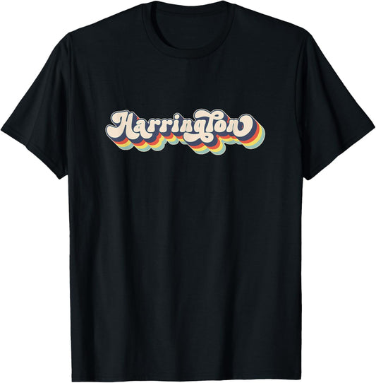 HARRINGTON Family Name Personalized Surname HARRINGTON T-Shirt - T-Shirt | Black