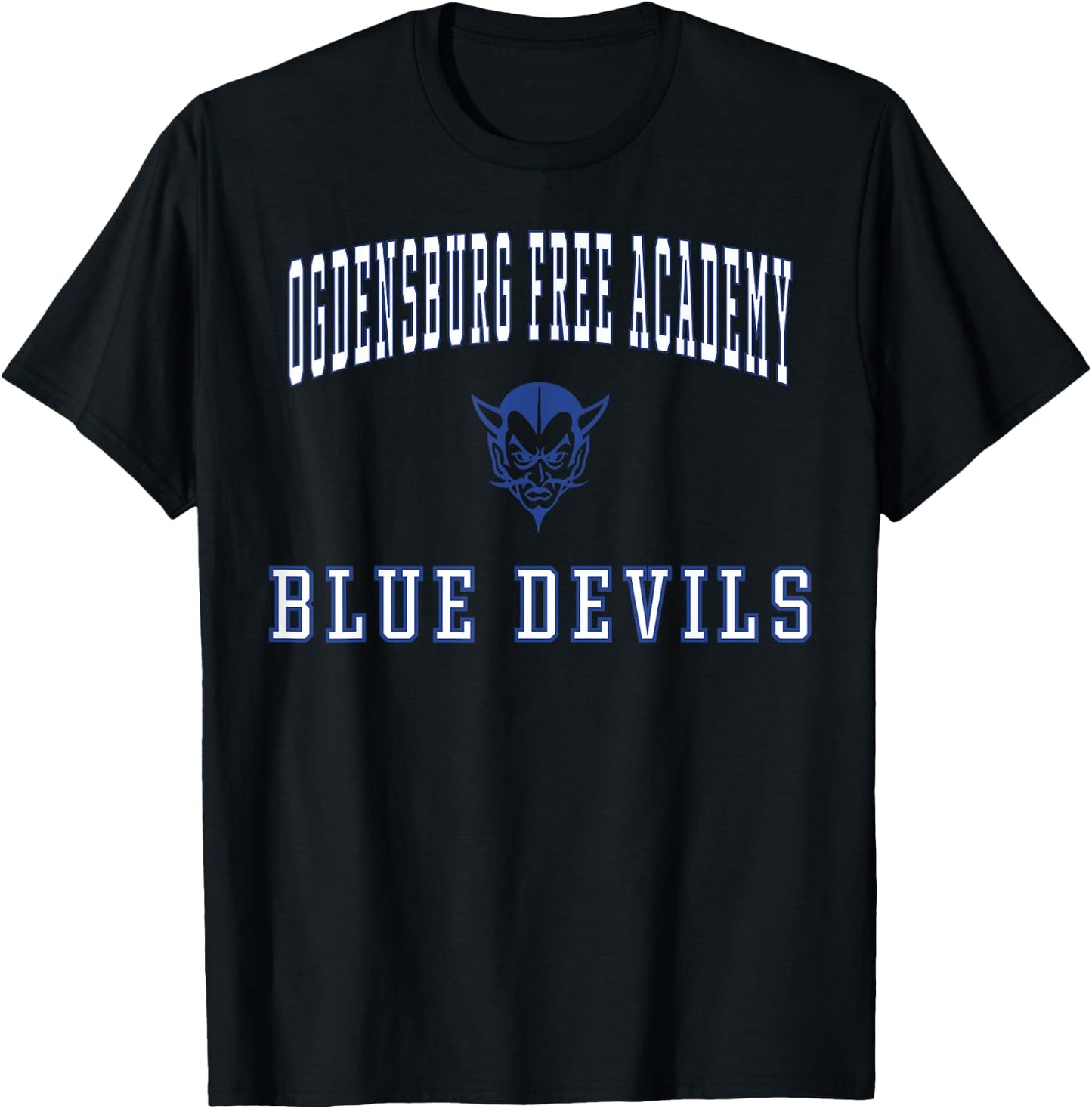 Ogdensburg Free Academy Blue Devils C1 T-Shirt - T-Shirt | Black